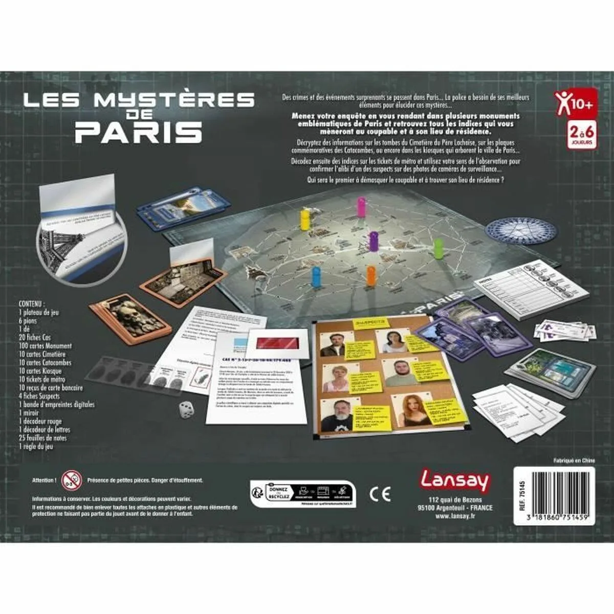 Jeu de societe lansay les mysteres de paris fr s719784559. Diaytar réinvente votre quotidien avec des objets déco pleins de charme.