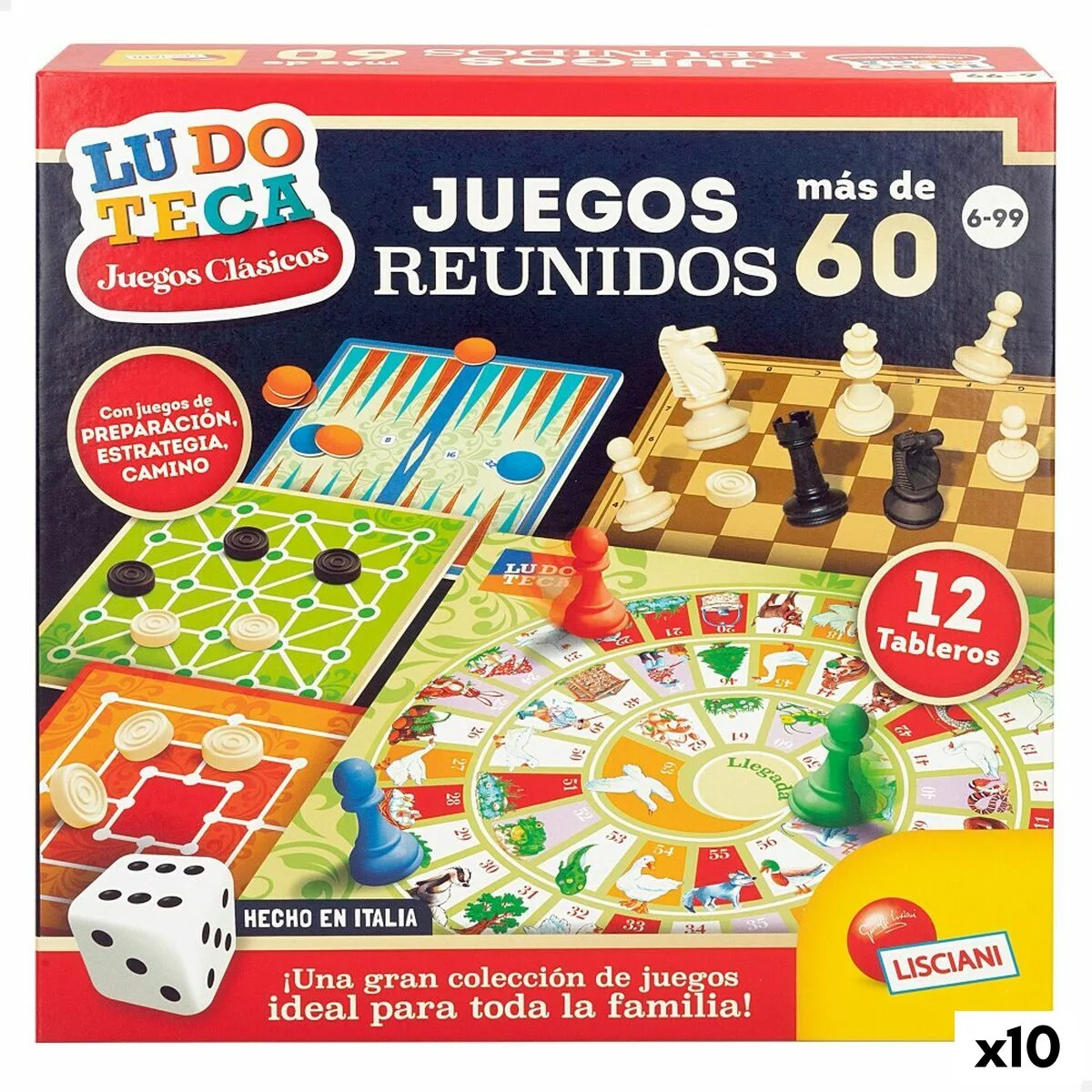 Jeu de societe lisciani giochi juegos reunidos 26 x 1 x 26 cm es 10 unites s890317926. Diaytar s'adapte à vos besoins avec une gamme complète et variée.