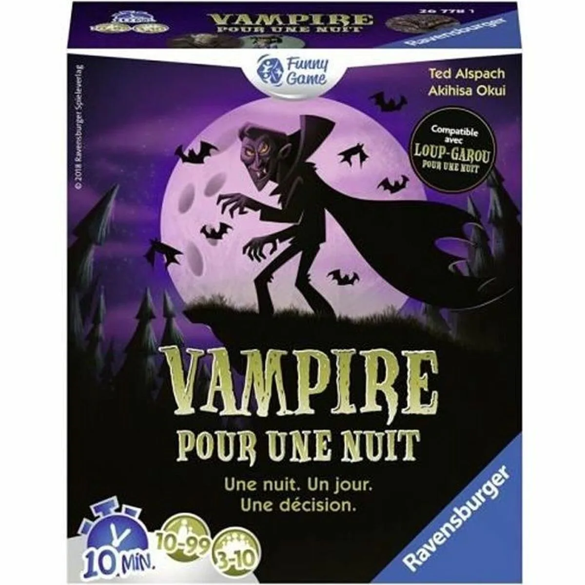 Jeu de societe ravensburger vampiro por una noche s7101532463. Chez Diaytar, chaque détail compte pour votre satisfaction totale.