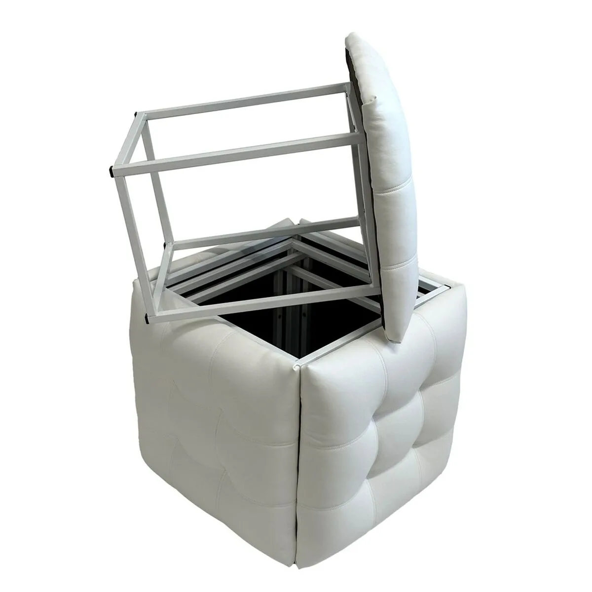 Jeu de tabourets go gift transformer blanc cuir acier 50 x 50 x 50 cm pouf 5 en 1 5 unites s9110353850. Diaytar, c'est l'évidence : une plateforme simple, des produits beaux, une expérience fluide. Le trio gagnant.