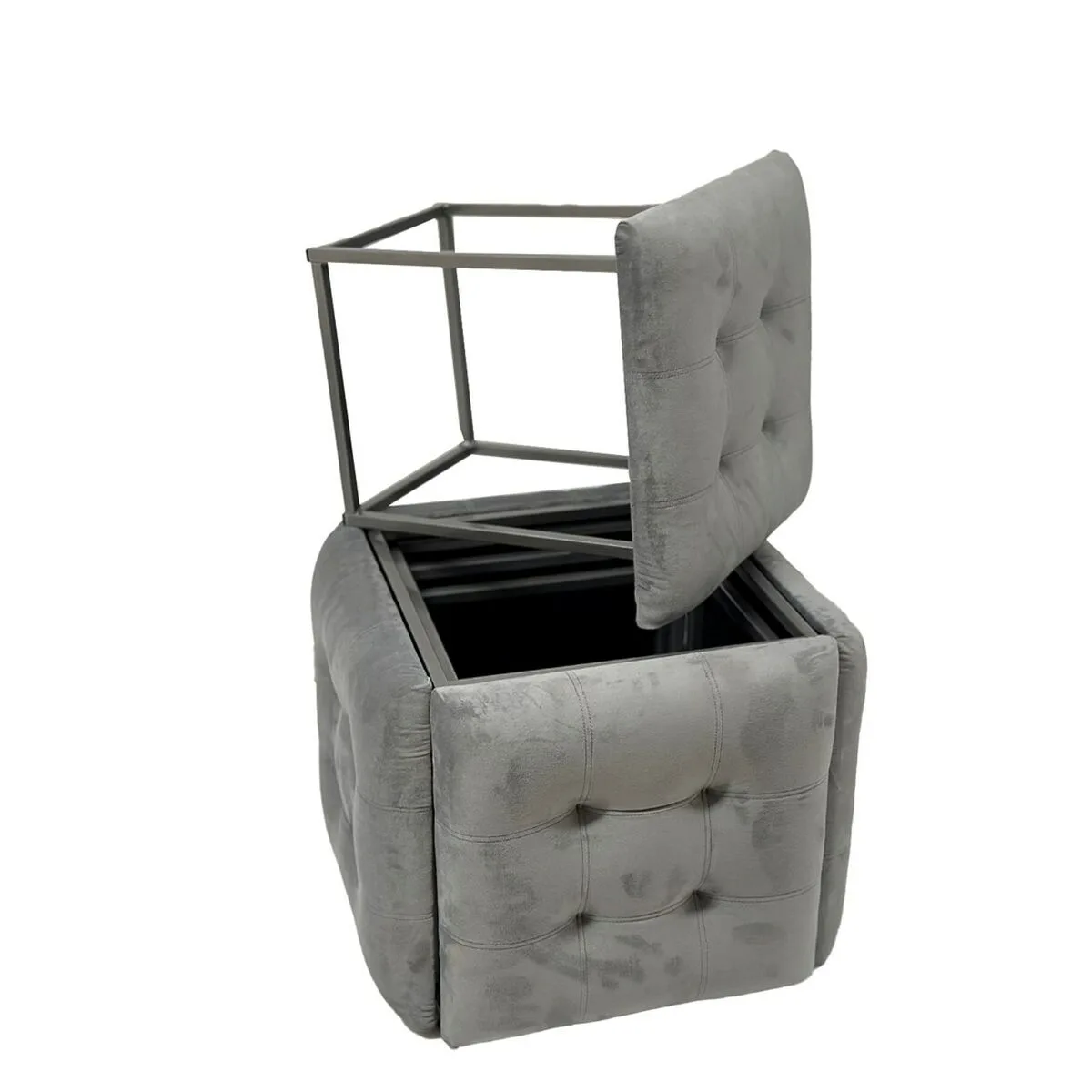 Jeu de tabourets go gift transformer gris velours acier 50 x 50 x 50 cm pouf 5 en 1 5 unites s9110463679. L'expérience Diaytar : une interface fluide pour découvrir une multitude de produits alignés avec les tendances actuelles
