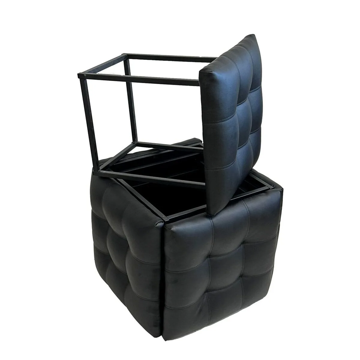Jeu de tabourets go gift transformer noir cuir acier 50 x 50 x 50 cm pouf 5 en 1 5 unites s9110353779. Diaytar ne suit pas les tendances, il les anticipe à travers sa sélection前瞻 de produits électroniques et généraux