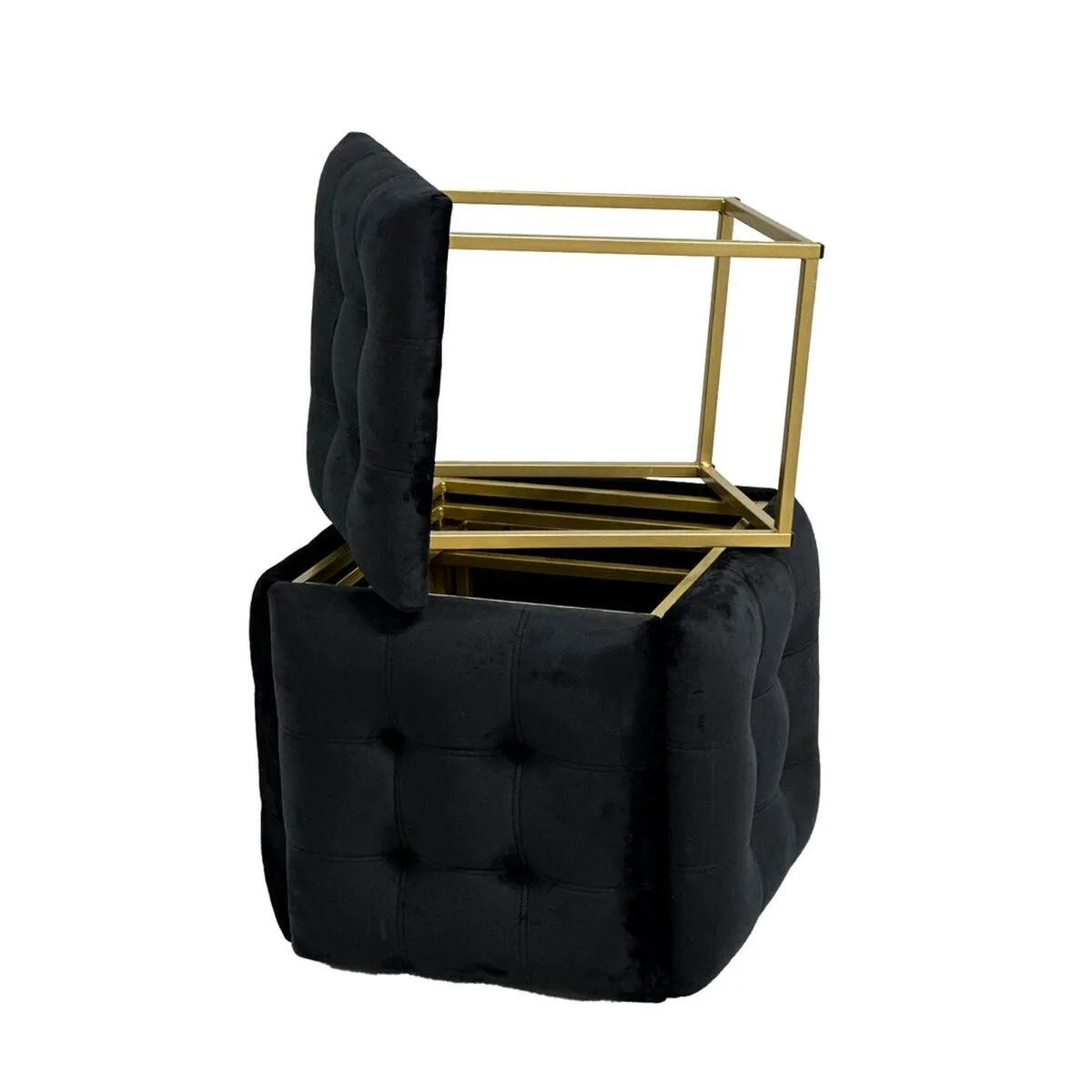 Jeu de tabourets go gift transformer noir velours acier 50 x 50 x 50 cm pouf 5 en 1 5 unites s9110463569. Nous avons bâti Diaytar sur la conviction qu'un produit génial n'a pas de prix, mais devrait avoir un prix accessible.