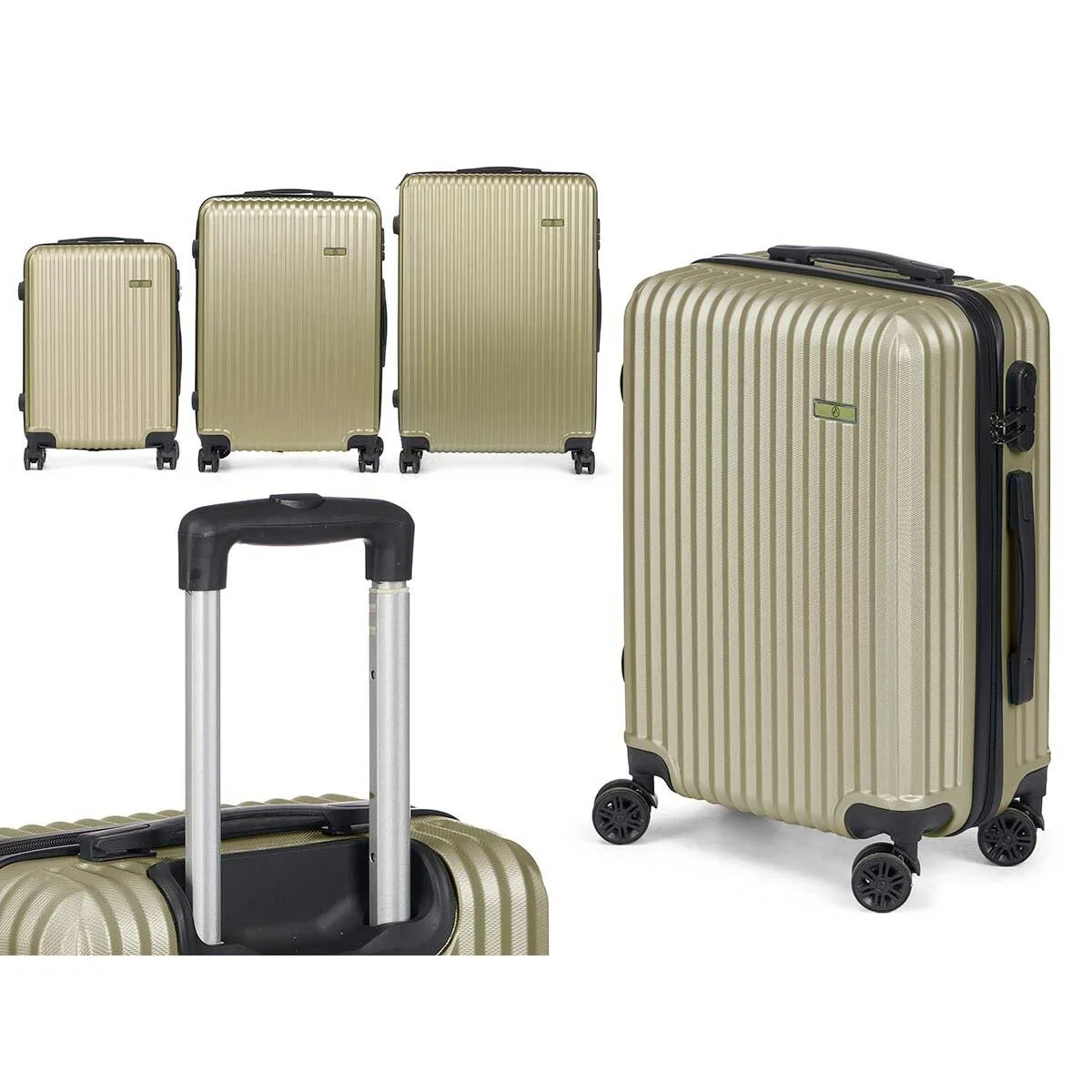 Jeu de valises vert rayures 3 pieces s363290638. Diaytar révolutionne votre expérience d'achat en ligne avec une curation unique de produits tendance, high-tech et lifestyle