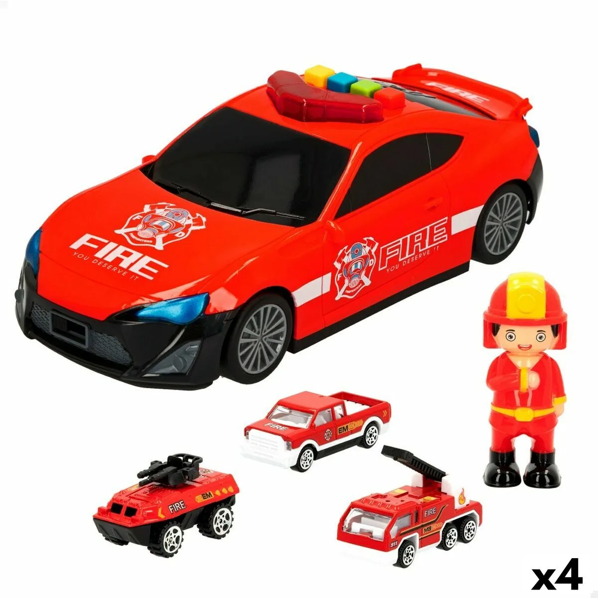 Jeu de vehicules speed go 30 x 9 5 x 13 cm sapeur pompier lumiere son 4 unites s890063497. Diaytar s'engage : derrière chaque produit se cache une promesse de qualité, de durabilité et de satisfaction.