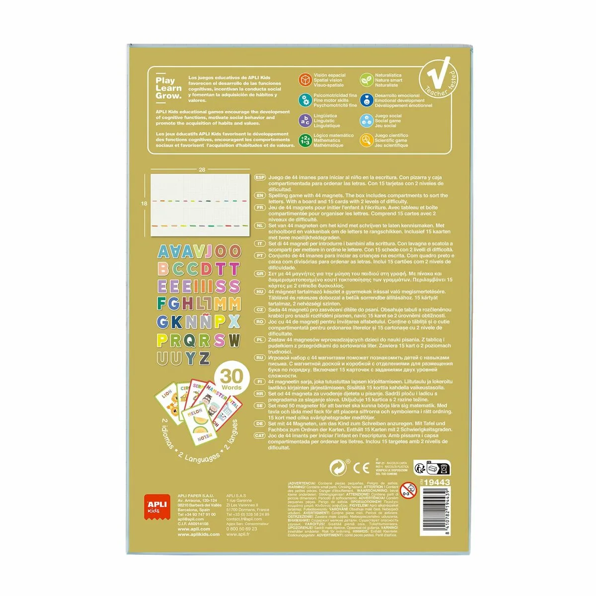 Jeu magnetique apli multicouleur s243677661. Transformez votre intérieur avec les produits déco Diaytar !