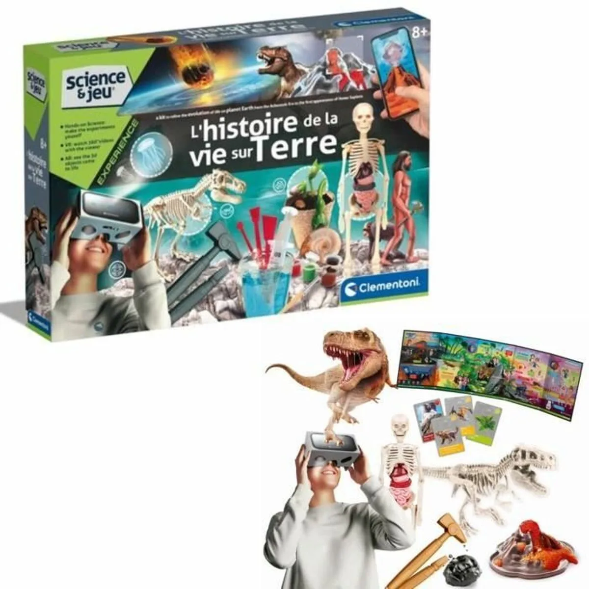 Jeu scientifique clementoni the history of life on earth virtual reality more than 50 experiments fr s719371815. Diaytar opère une veille constante pour vous offrir l'élite des produits généraux, électroniques et maison.