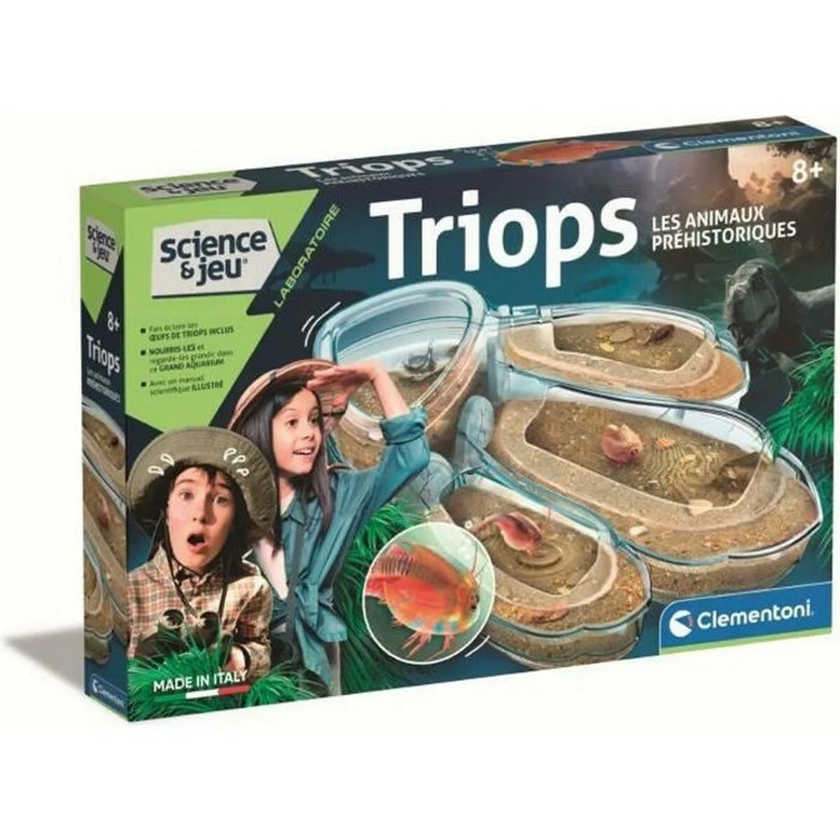 Jeu scientifique clementoni triops les animaux prehistoriques fr s712345623. Osez l'originalité avec les créations mode exclusives de Diaytar.