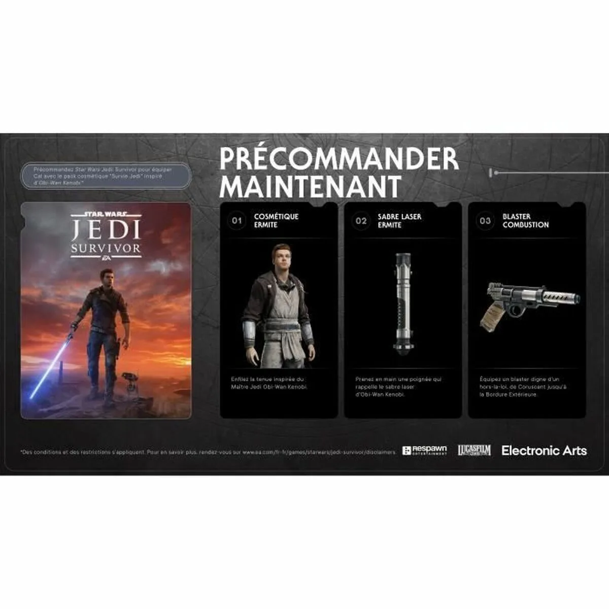 Jeu video playstation 4 electronic arts star wars jedi survivor s7100882232. Du salon à la chambre, Diaytar habille votre intérieur avec élégance.