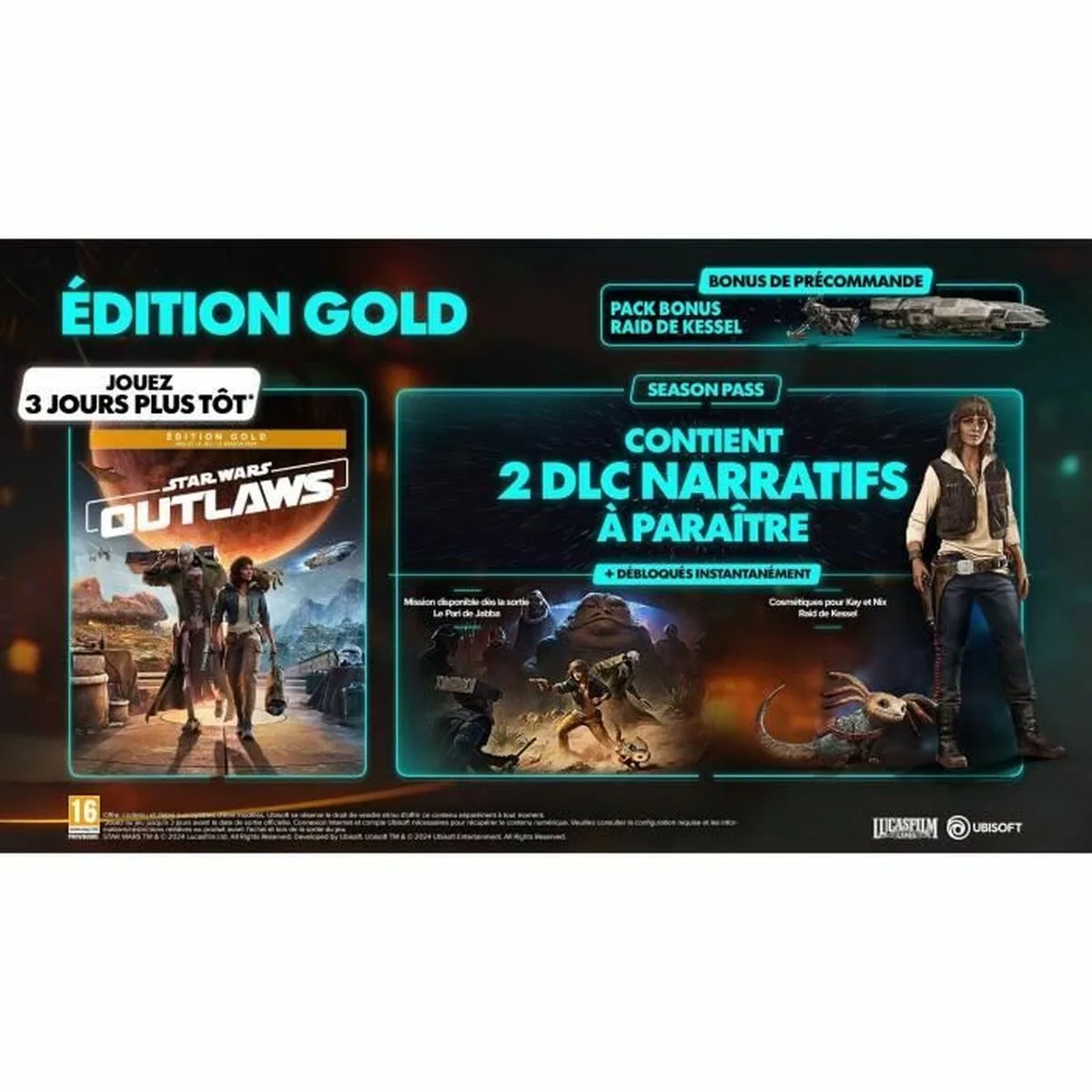 Jeu video playstation 5 ubisoft star wars outlaws gold edition s7100768940. Diaytar vous ouvre les portes d'un monde où tous les produits, des plus high-tech aux plus simples, sont source d'inspiration