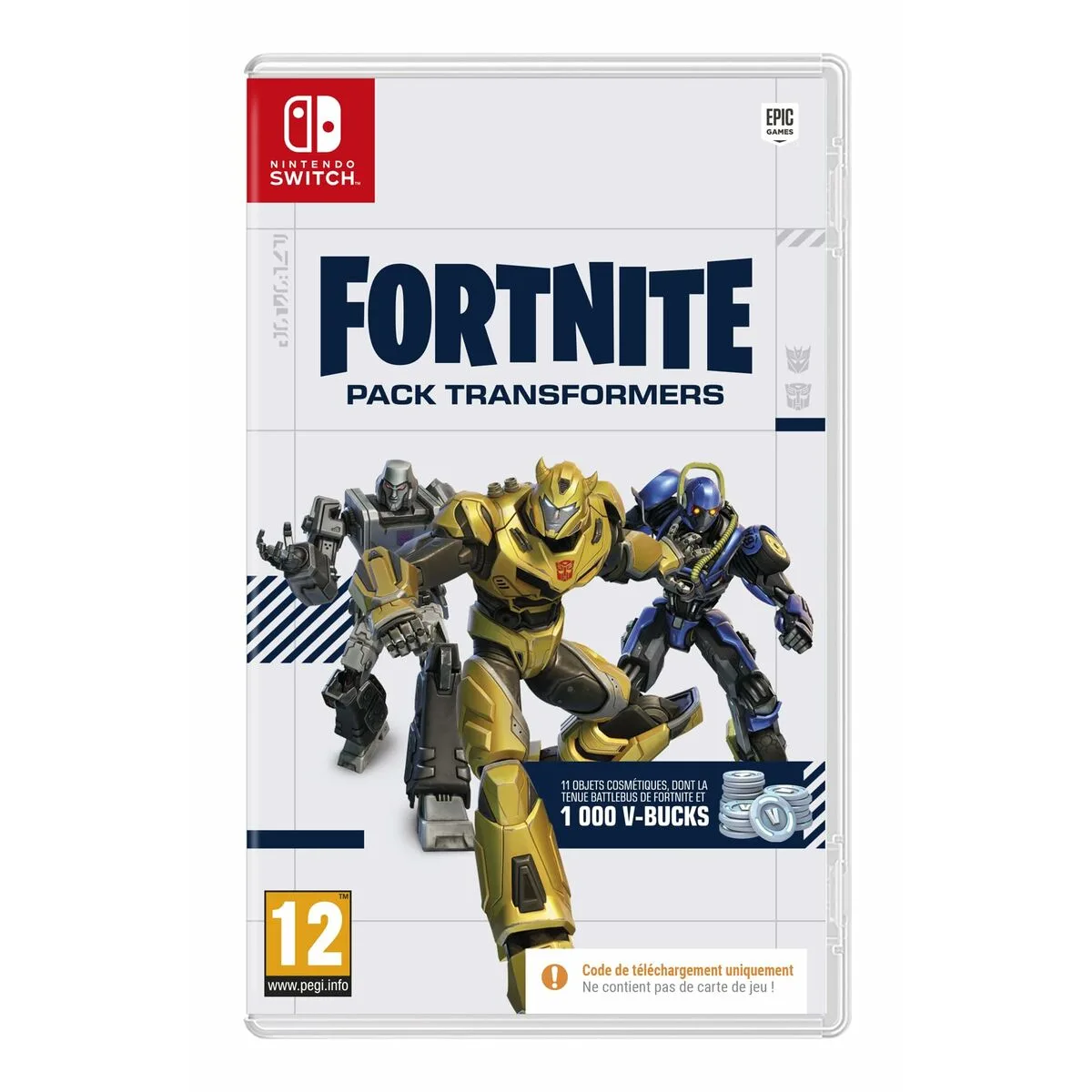 Jeu video pour switch fortnite pack transformers fr code de telechargement s719368311. Diaytar, le nom qui garantit que chaque produit, du plus technologique au plus basique, a été choisi avec goût et exigence