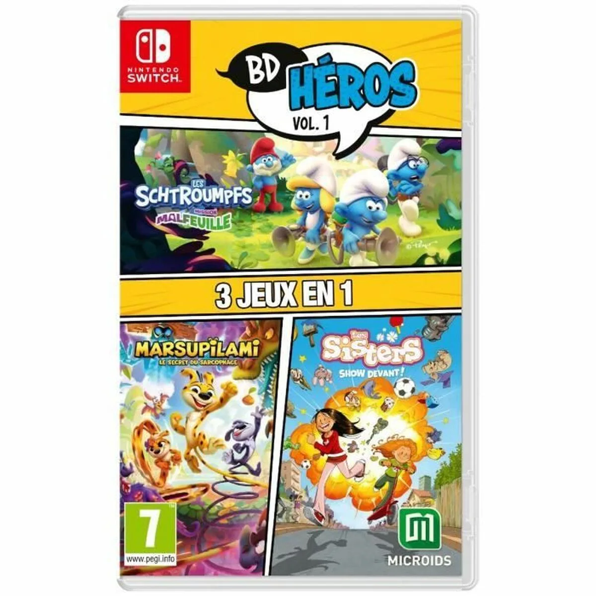 Jeu video pour switch microids 3 in 1 marsupilami les sisters the smurfs village party fr s7100203469. Chez Diaytar, chaque détail compte pour votre satisfaction totale.