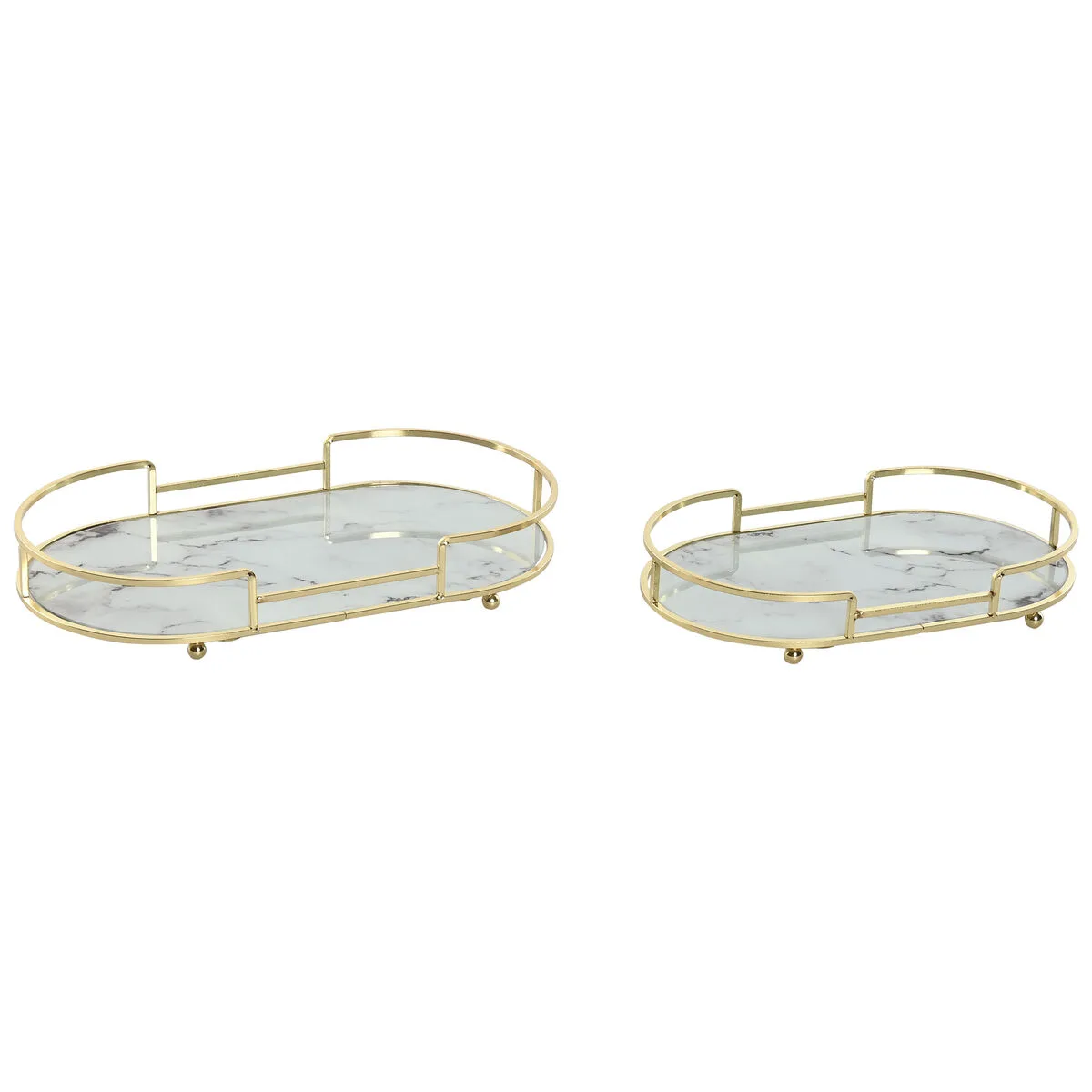 Jeux de plateaux home esprit blanc dore metal verre 31 x 17 x 5 cm 2 unites s305802028. Créez votre look signature avec les pièces mode sélectionnées par Diaytar.