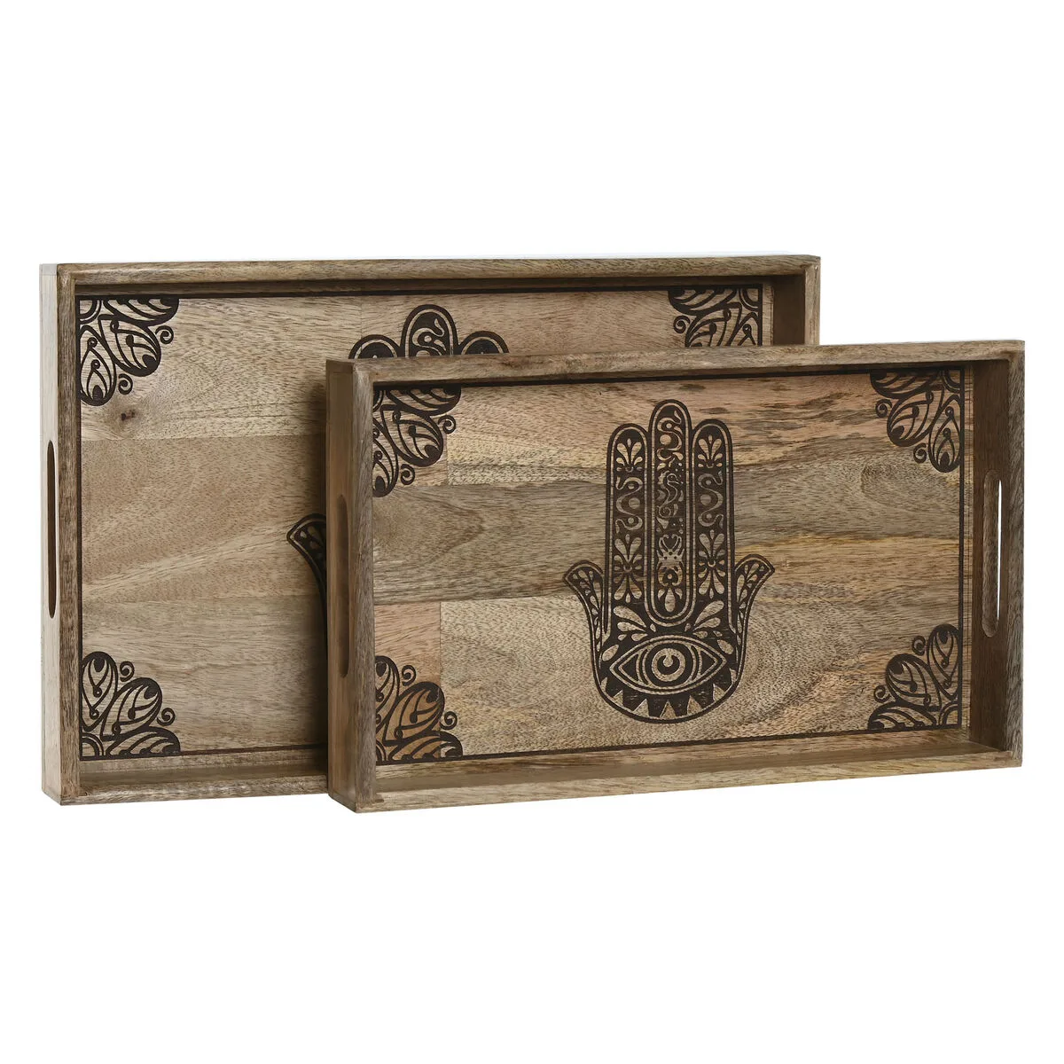 Jeux de plateaux home esprit naturel bois de manguier 43 5 x 27 x 5 5 cm 2 unites s305978856. Pour les esprits curieux et exigeants, Diaytar est la source intarissable de produits rares et ingénieux.