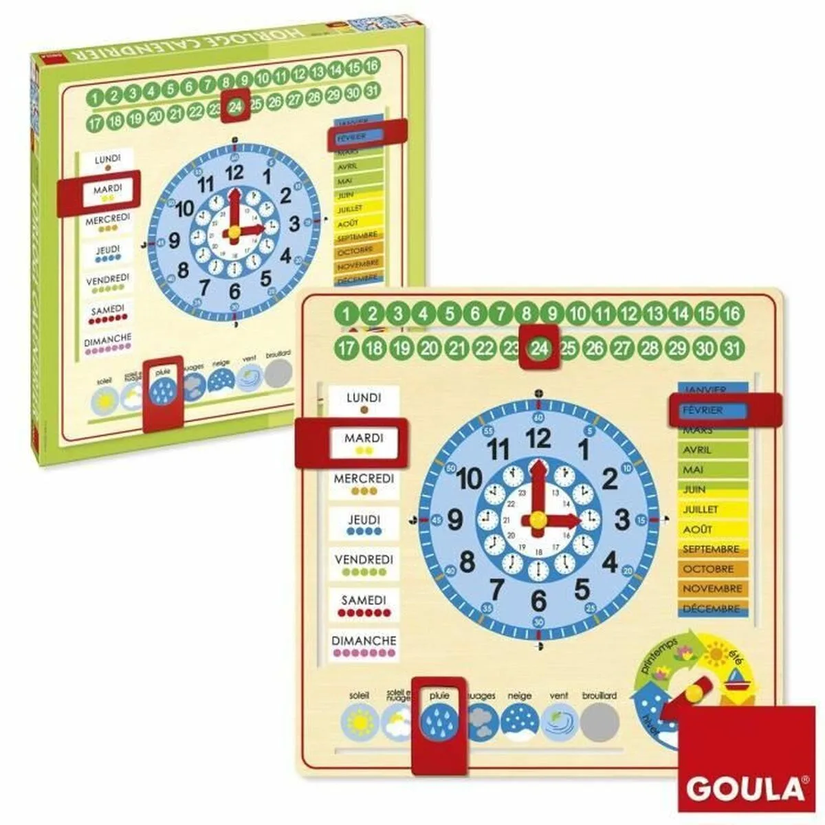Jouet educatif goula calendar clock s7100771732. Diaytar, c'est le cercle vertueux : des produits de qualité qui améliorent votre vie, qui vous rendent heureux, alors vous revenez.