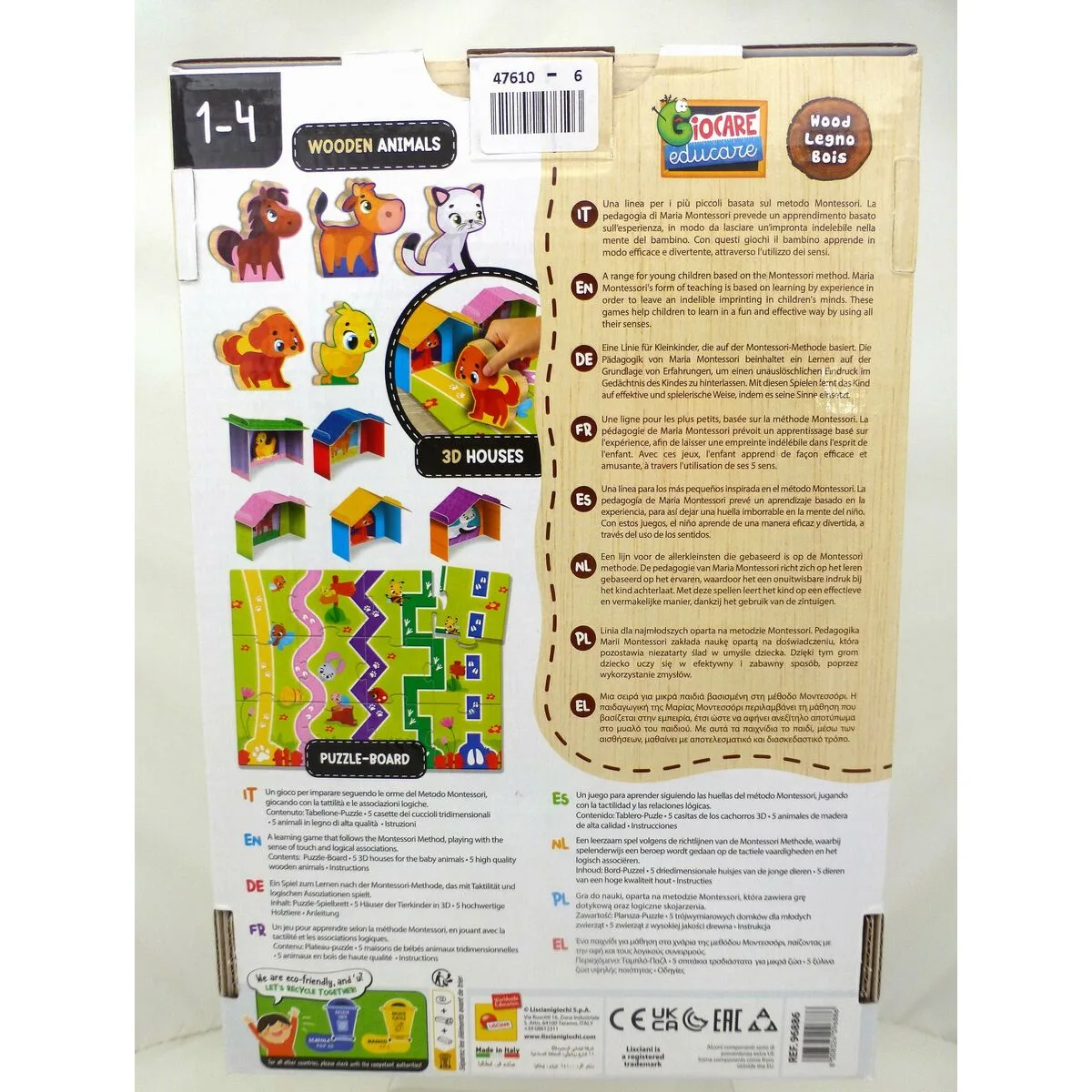Jouet educatif lisciani giochi 48 x 1 x 36 cm 12 pieces s890369942. Diaytar incarne le nouveau visage du e-commerce : agile, éclectique et profondément ancré dans les tendances du moment