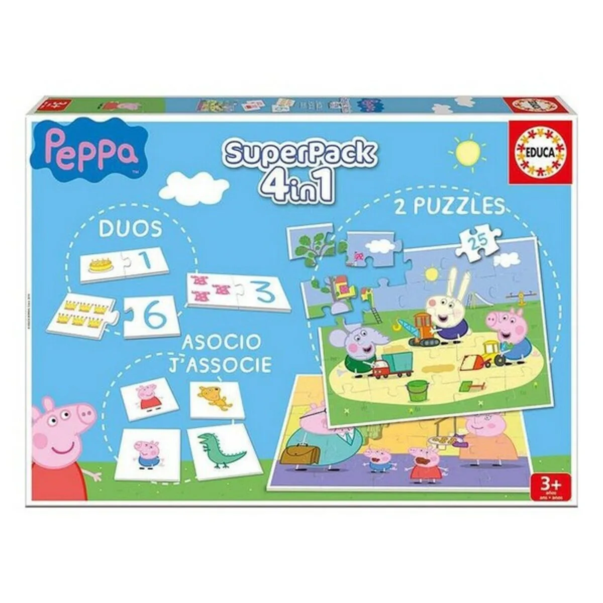 Jouet educatif peppa pig superpack 4 in 1 educa multicouleur espagnol s712350527. Diaytar, c'est la promesse tenue d'un e-commerce où l'émerveillement devant un produit simple est encore possible.