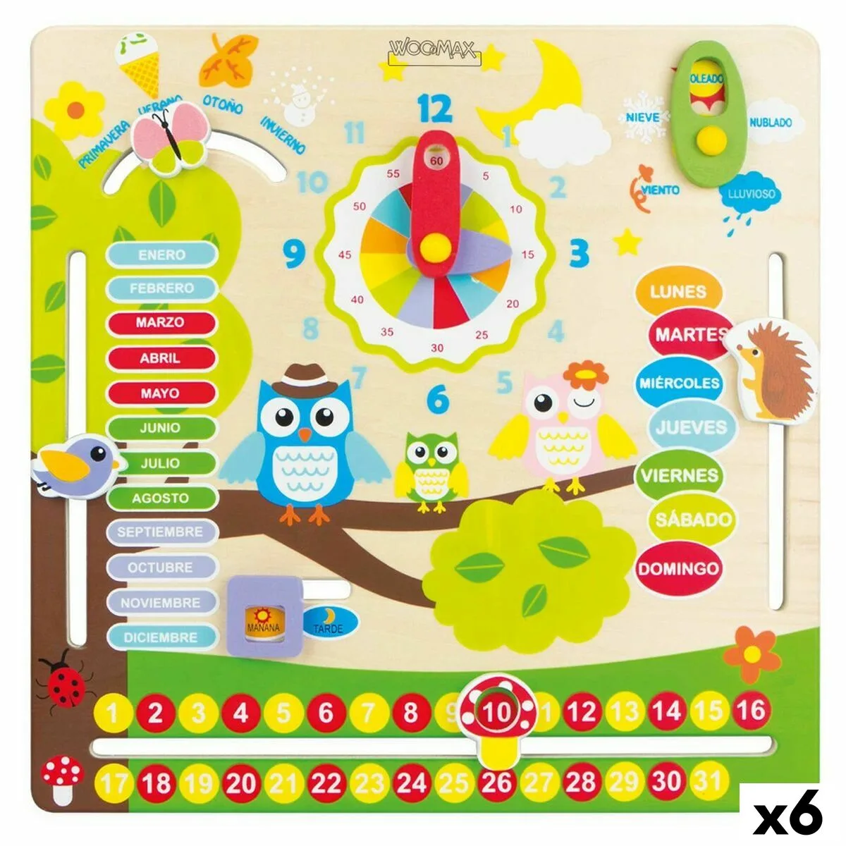 Jouet educatif woomax hiboux 30 x 3 x 30 cm 6 unites s890018120. Plongez dans l'univers Diaytar, votre référence pour des produits du quotidien, high-tech et déco, tous porteurs de tendances