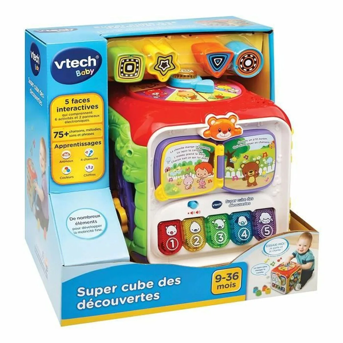 Jouet interactif pour bebe vtech baby super cube of the discoveries s716607493. Chez Diaytar, nous célébrons l'innovation sous toutes ses formes, des produits high-tech les plus fous aux objets maison les plus malins.