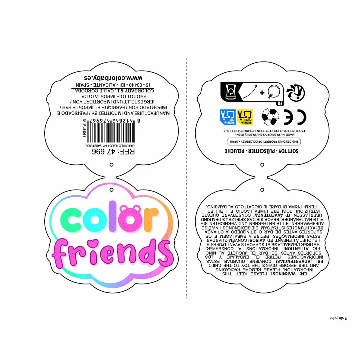 Jouet peluche colorbaby animals 18 cm 1 unite s245526583. Avec Diaytar, profitez d'une sélection généraliste qui a du caractère et qui reflète les aspirations de notre époque