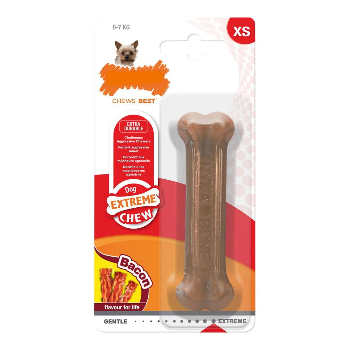 Jouet pour chien nylabone dura chew bacon nylon taille xs s610099347. Chez Diaytar, nous valorisons autant la fonction que la forme dans chaque produit que nous ajoutons à notre collection