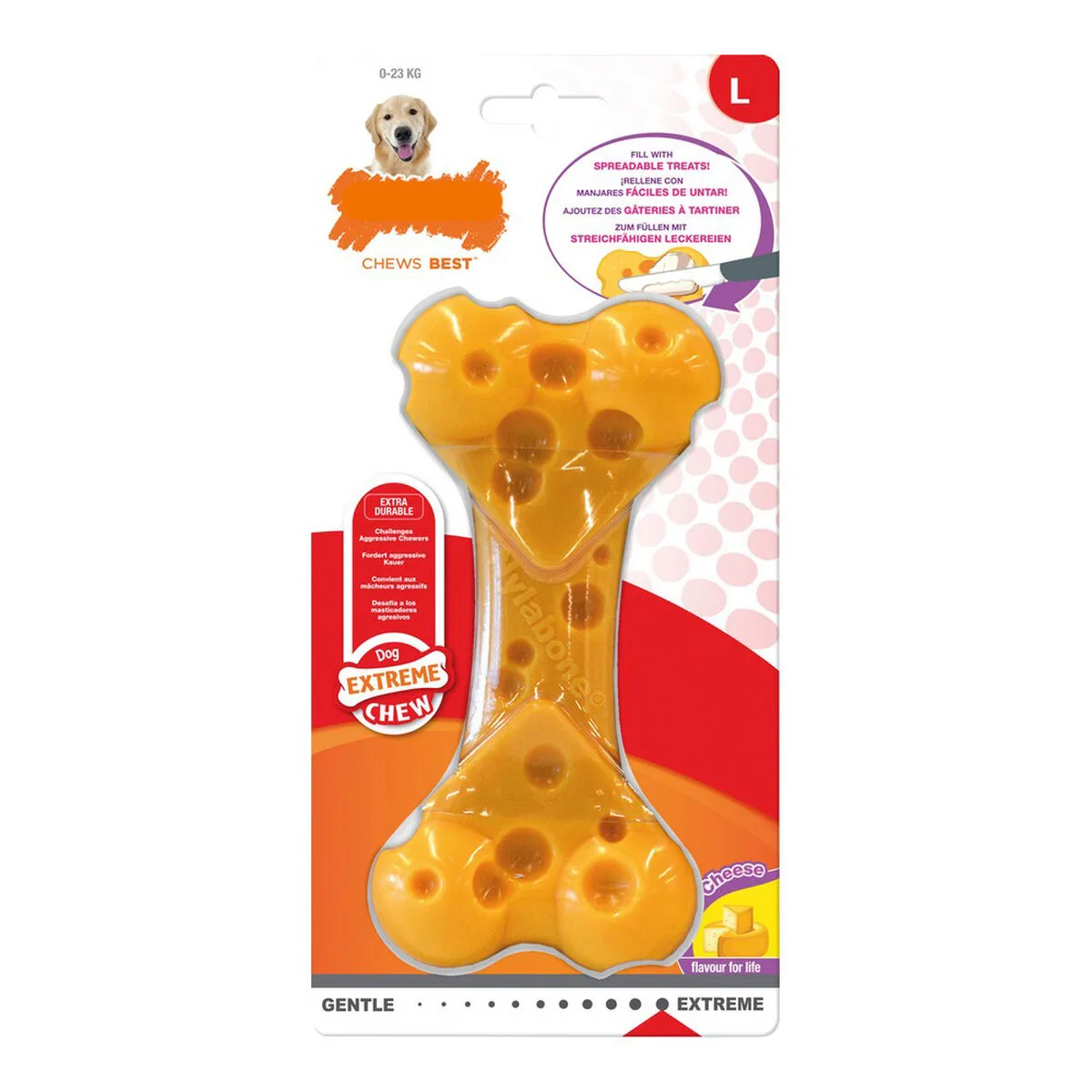 Jouet pour chien nylabone dura chew fromage taille l nylon s610223223. La recette Diaytar : un tiers de design, un tiers d'innovation, un tiers de fonctionnalité. Le tout saupoudré de tendance.
