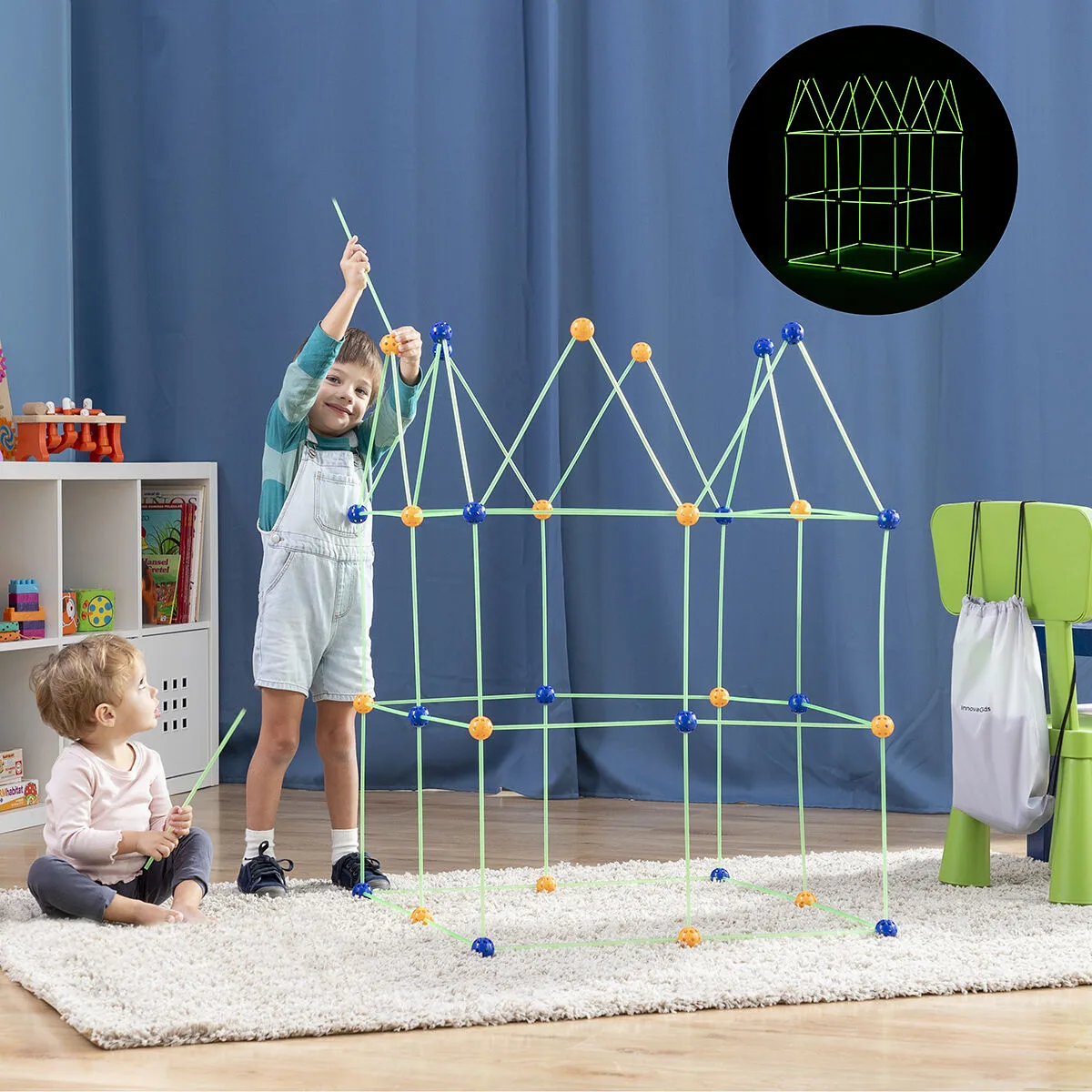 Kit de construction de fort pour enfants archikitt innovagoods 85 pieces v010392877. Bienvenue sur Diaytar, où le shopping généraliste devient une chasse au trésor pour produits tendance et innovants