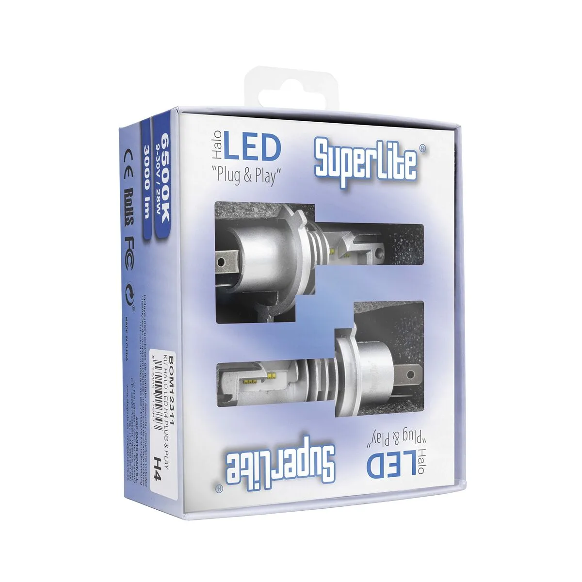 Kit de conversion au halogene led superlite bom12311 h4 28 w 6500 k led 2 unites s3711432585. Diaytar, c'est la convergence entre votre style unique et notre sélection infinie de produits qui lui correspondent.
