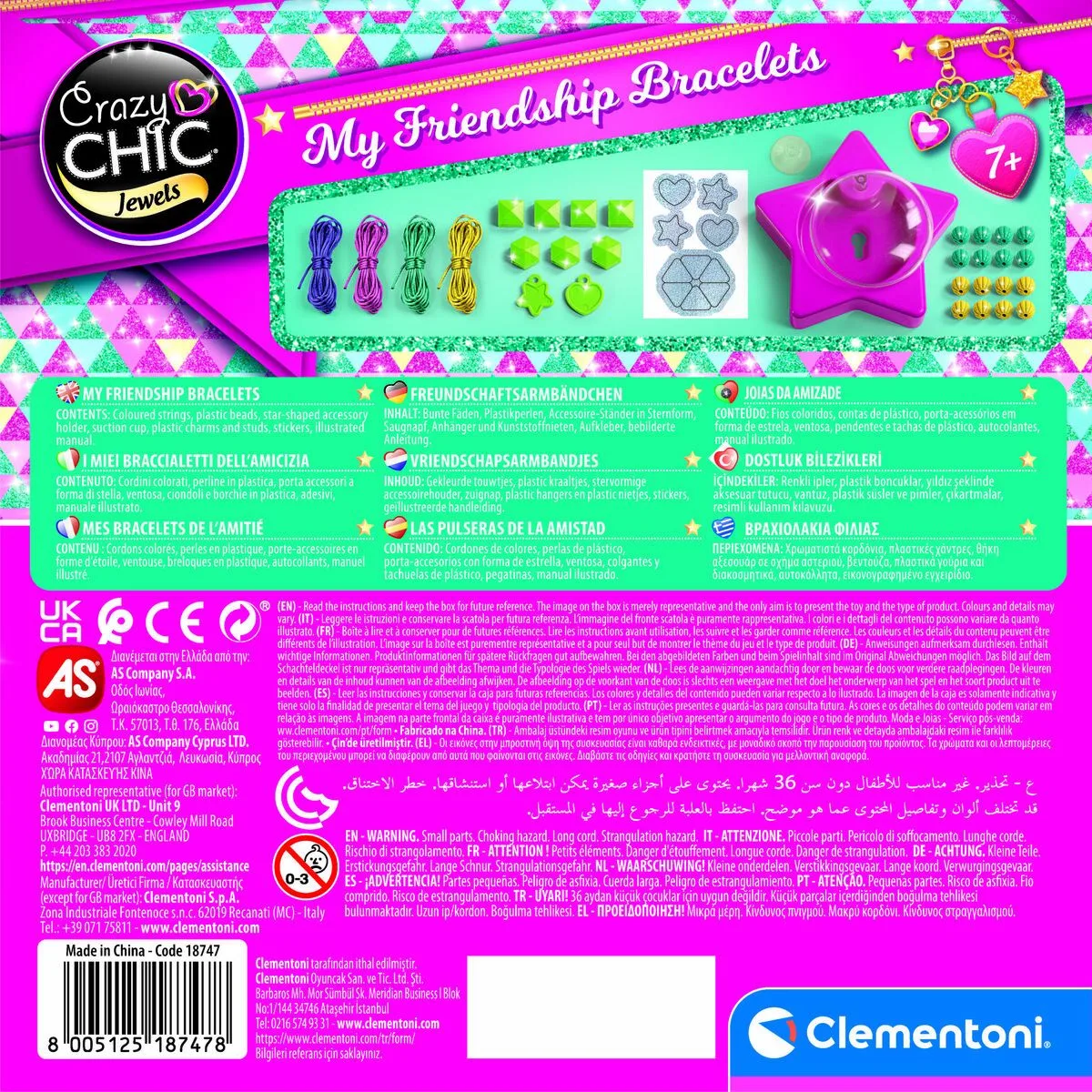 Kit de creation de bracelets clementoni s245642411. Diaytar anticipe les tendances pour vous offrir le meilleur de la mode.