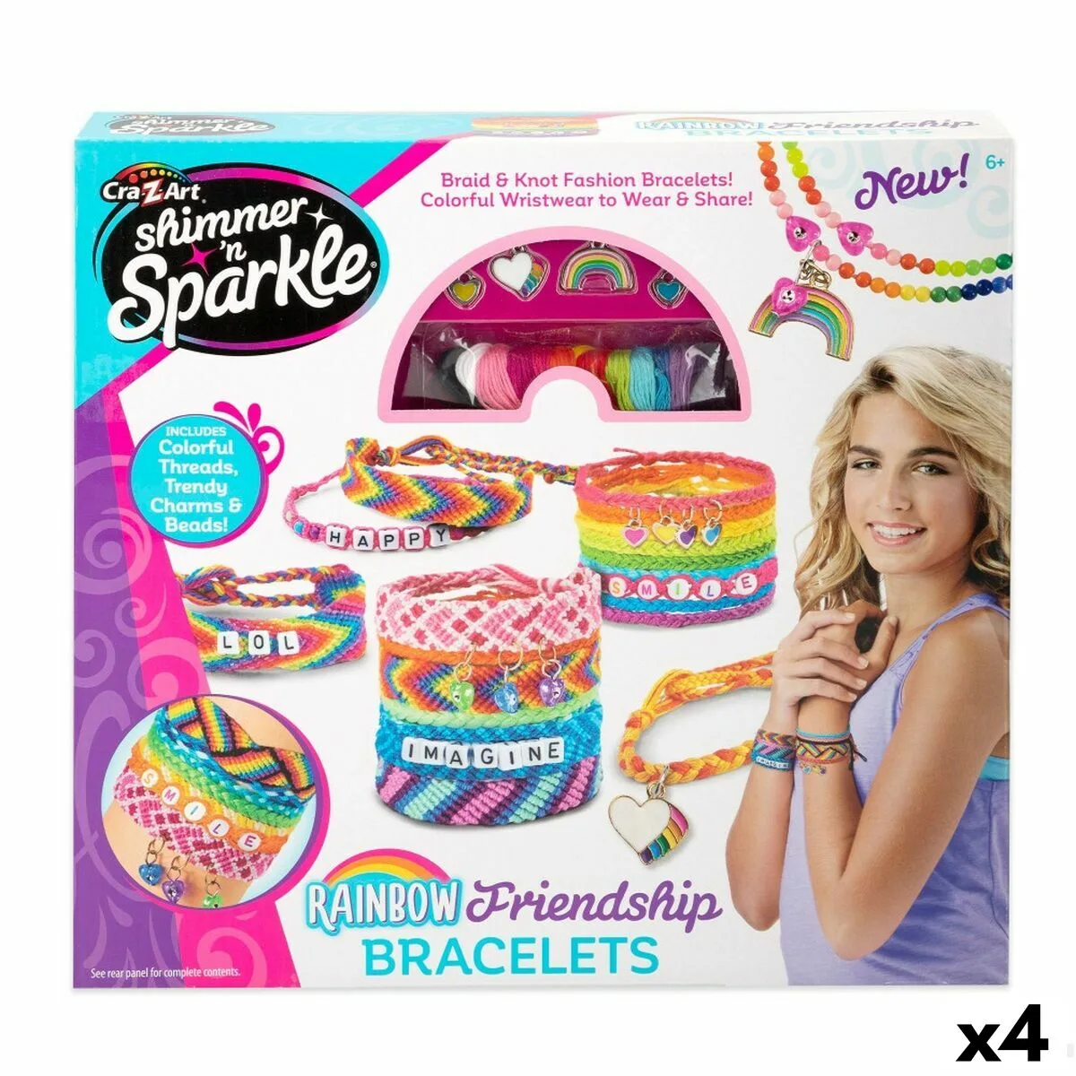 Kit de creation de bracelets cra z art friendship plastique 15 x 23 x 0 1 cm 4 unites s890072912. Pour un shopping sans limites : Diaytar déniche pour vous le meilleur des produits généraux, électroniques et de style de vie