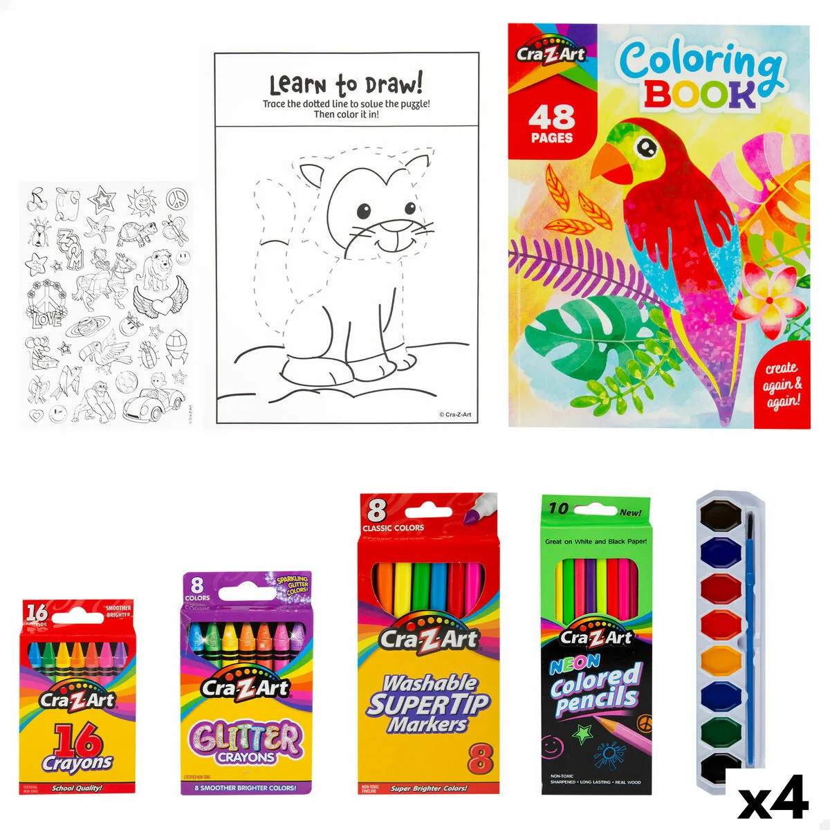 Kit de dessin cra z art 4 unites s890563852. Diaytar s'engage à vous proposer une expérience shopping unique avec des produits généraux innovants, tendance et toujours à prix attractifs