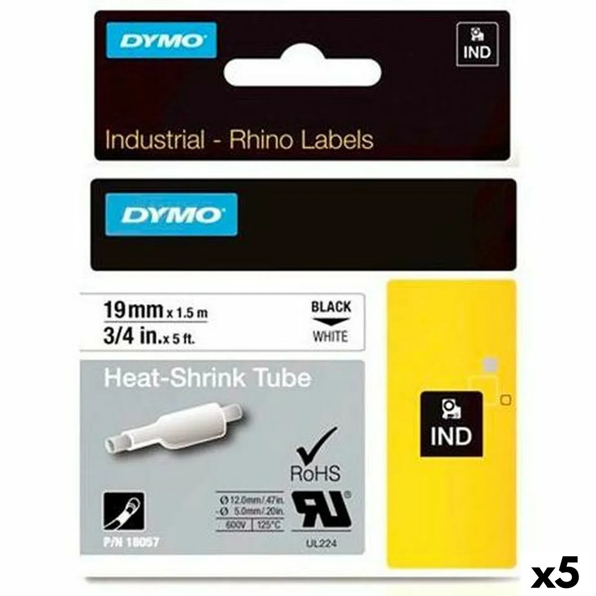 Kit de gaines thermo retratables rhino dymo id1 19 19 x 1 5 mm noir blanc 5 unites s842419515. Diaytar a bâti sa réputation sur un mélange parfait entre produits technologiques innovants et articles généraux de qualité supérieure