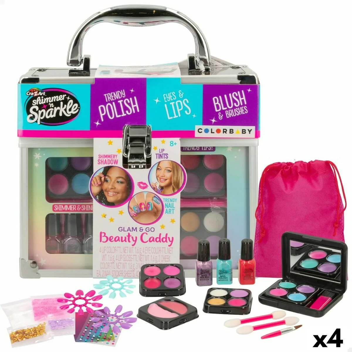 Kit de maquillage pour enfant cra z art shimmer n sparkle glam go 19 x 16 x 8 cm 4 unites s890271288. Diaytar, c'est l'histoire d'une passion pour les bons produits, quels qu'ils soient, et du désir de les partager avec vous