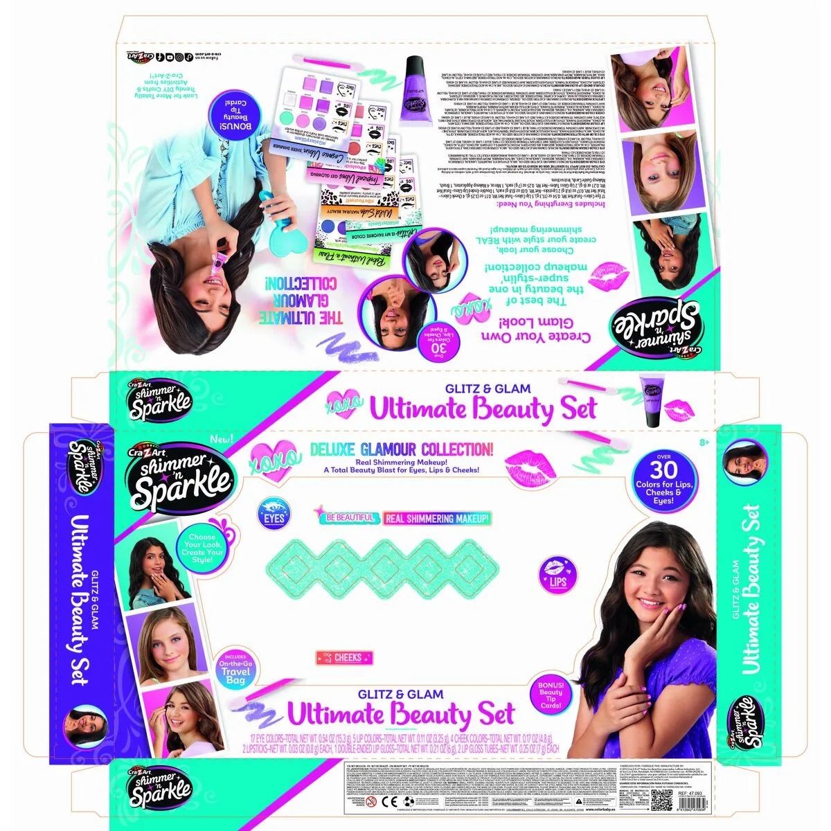 Kit de maquillage pour enfant cra z art shimmer n sparkle glitz and glam 44 5 x 3 5 x 22 5 cm 4 unites s890271844. Diaytar a fait le pari de la transparence : nous vous disons tout sur l'origine et la conception de nos produits.