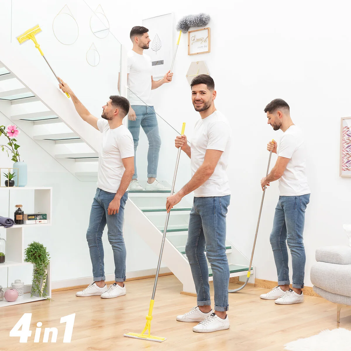 Kit de nettoyage 4 en 1 clese innovagoods v010340340. Diaytar : Votre guide shopping pour une sélection exigeante de produits tendance, technologiques et domestiques