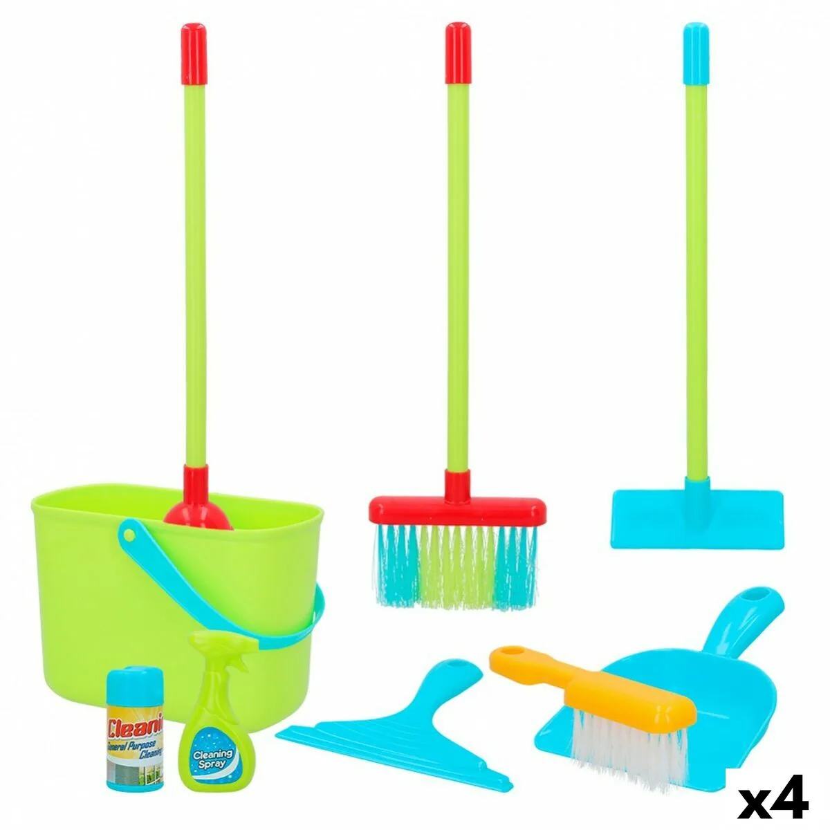 Kit de nettoyage et de rangement playgo 6 x 50 x 6 cm 4 unites s890054771. Diaytar, c'est le compagnon des visionnaires, de ceux qui achètent aujourd'hui les produits qui seront incontournables demain.