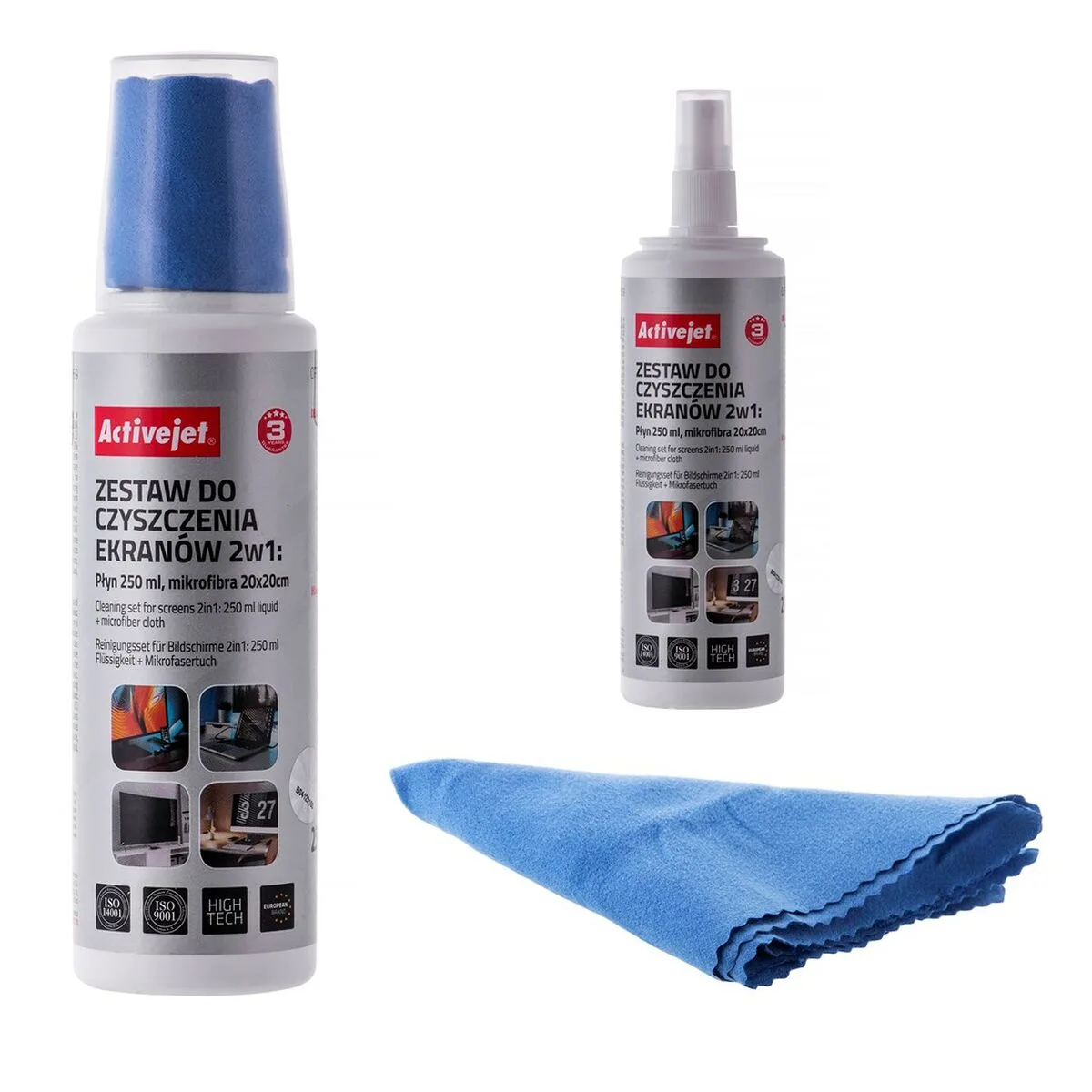 Kit de nettoyage pour ecrans activejet aoc 269 20 x 20 cm 250 ml 2 pieces s910587213. Diaytar incarne le renouveau du commerce en ligne : authentique, engagé et résolument tourné vers l'avenir.