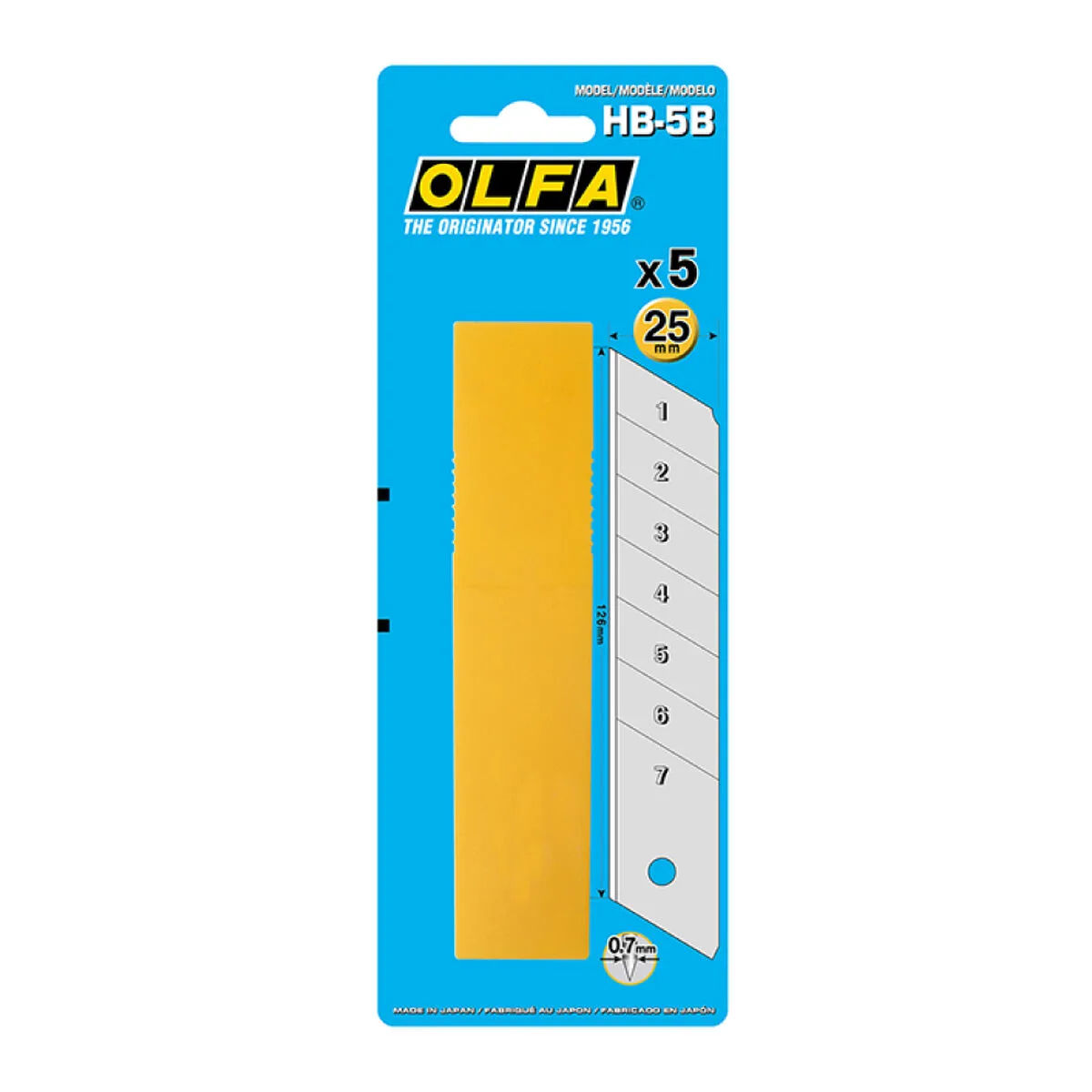 Lame de couteau olfa hb 5b 25 mm decoupable 5 unites s792643652. Diaytar, c'est votre éditeur de vie. Nous sélectionnons les produits qui deviendront les chapitres essentiels de votre quotidien.