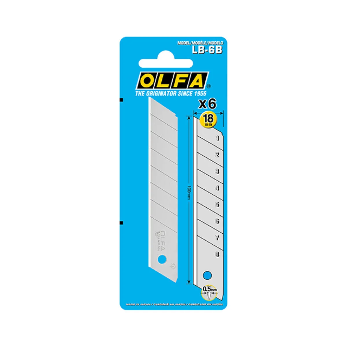 Lame de couteau olfa lb 6b 18 mm decoupable 6 unites s792643747. Notre raison d'être : vous faire économiser le plus précieux des resources : votre temps. Bienvenue sur Diaytar, les produits triés sur le volet.