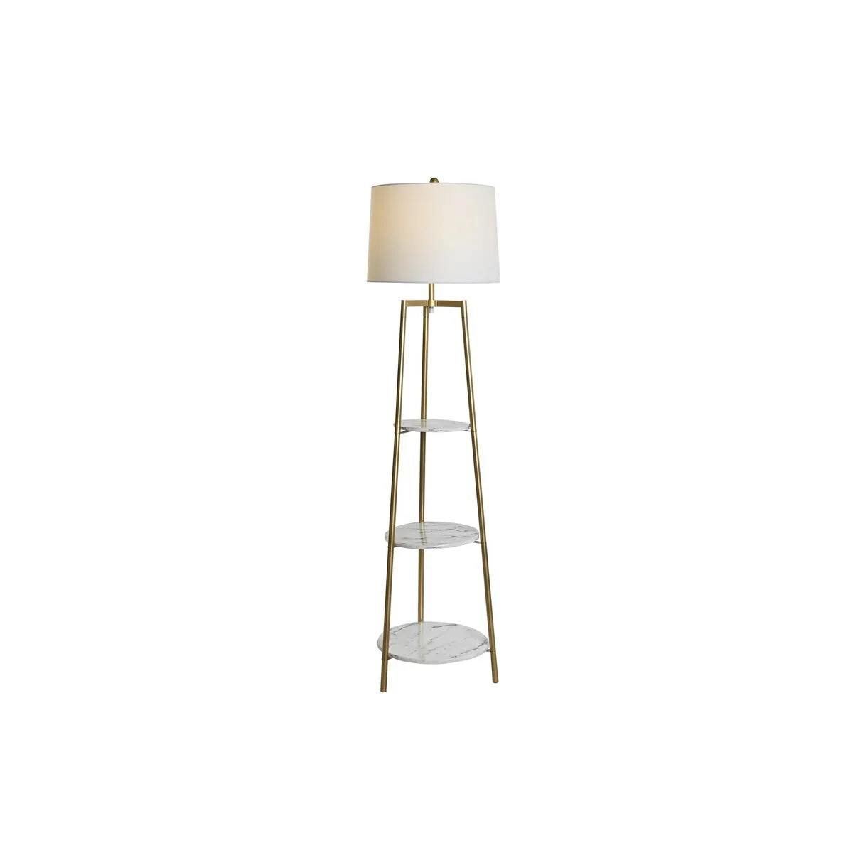 Lampadaire dkd home decor dore metal polyester blanc 50 w bois mdf 41 x 41 x 156 cm s304003428. Diaytar Home : Créez l'atmosphère parfaite dans chaque pièce de votre maison.