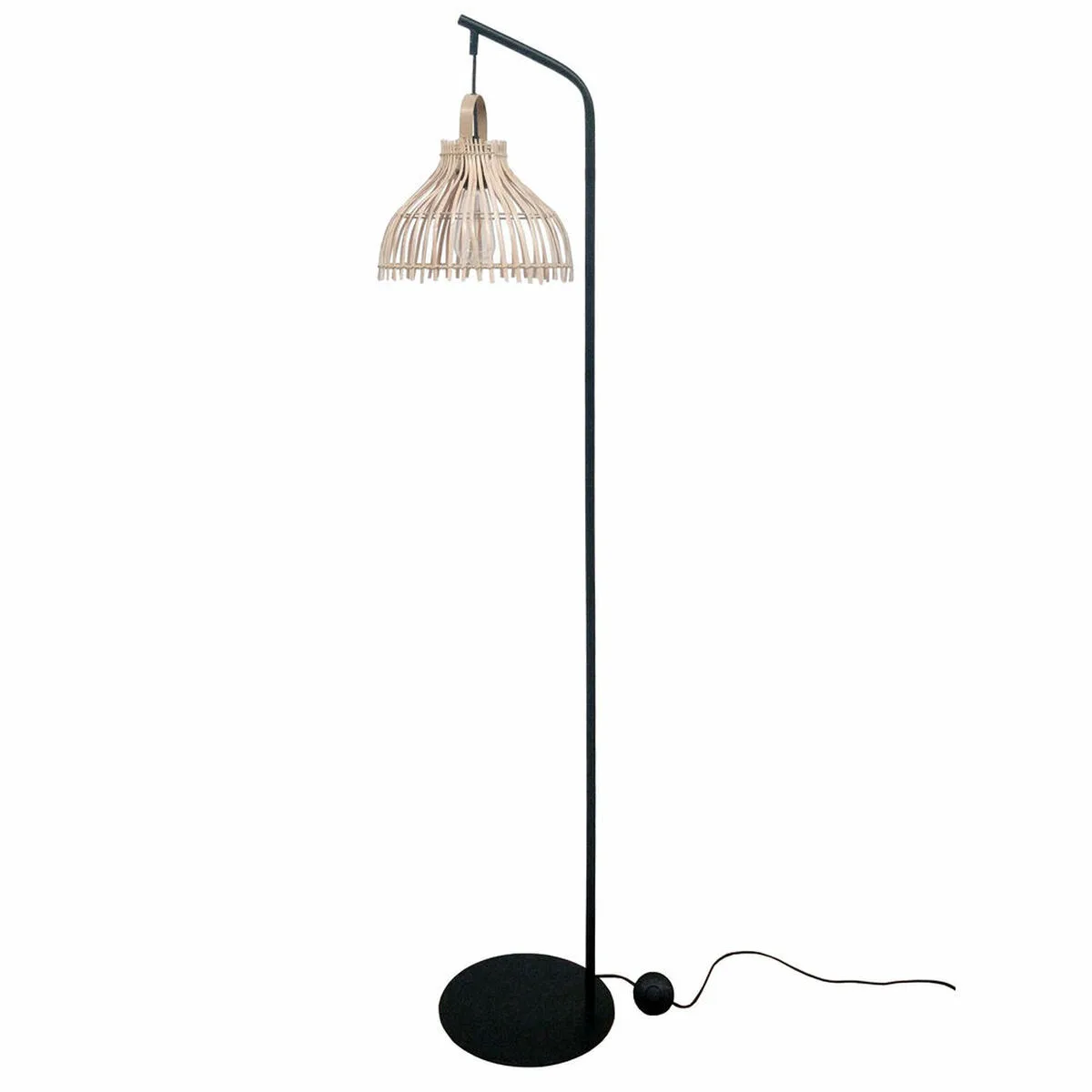 Lampadaire dkd home decor noir metal marron rotin 40 x 40 x 160 cm s302094974. Diaytar, c'est le testament vivant qu'on peut allier large choix et qualité exemplaire dans le e-commerce.