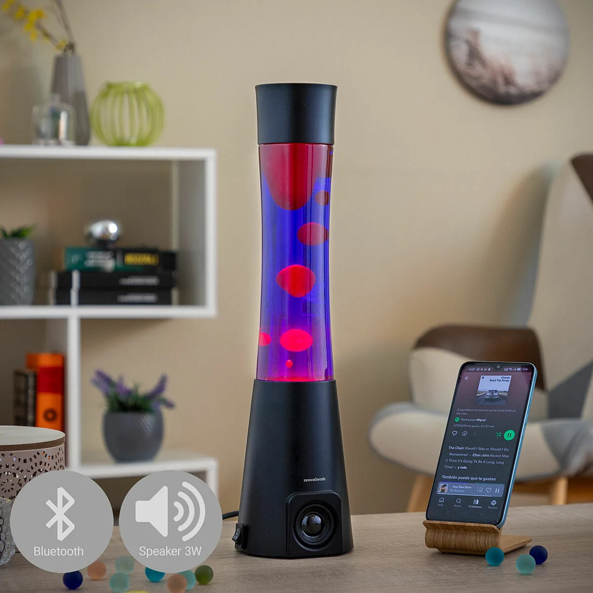 Lampe a lave avec haut parleur maglamp innovagoods v010378375. Diaytar a bâti sa réputation sur un mélange parfait entre produits technologiques innovants et articles généraux de qualité supérieure