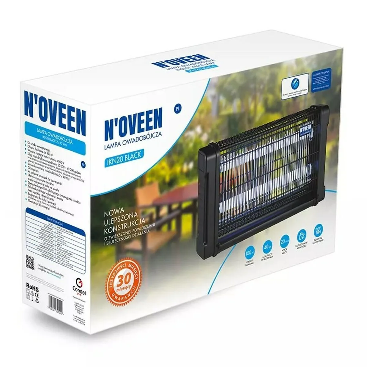 Lampe anti moustiques n oveen ikn20 noir metal 20 w s9110160133. Votre vie, simplifiée et stylisée par Diaytar et sa collection de produits essentiels et innovants