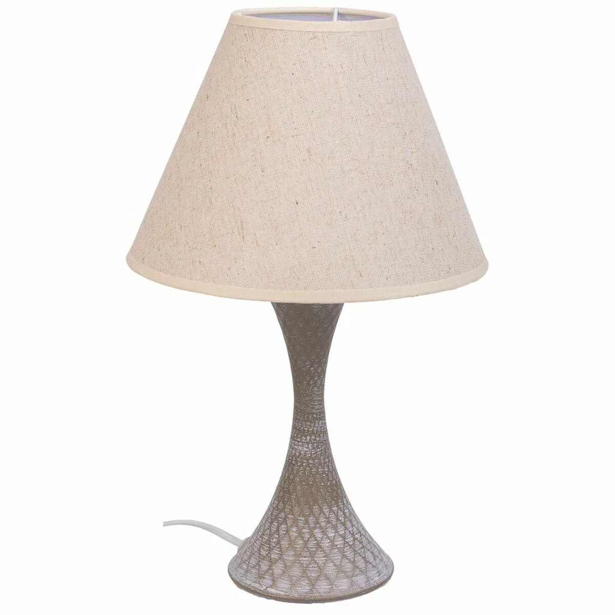 Lampe de bureau alexandra house living blanc gris metal tissu 220 240 v 23 x 38 x 23 cm d163204646. Votre boutique de confiance Diaytar vous accompagne dans tous vos projets.