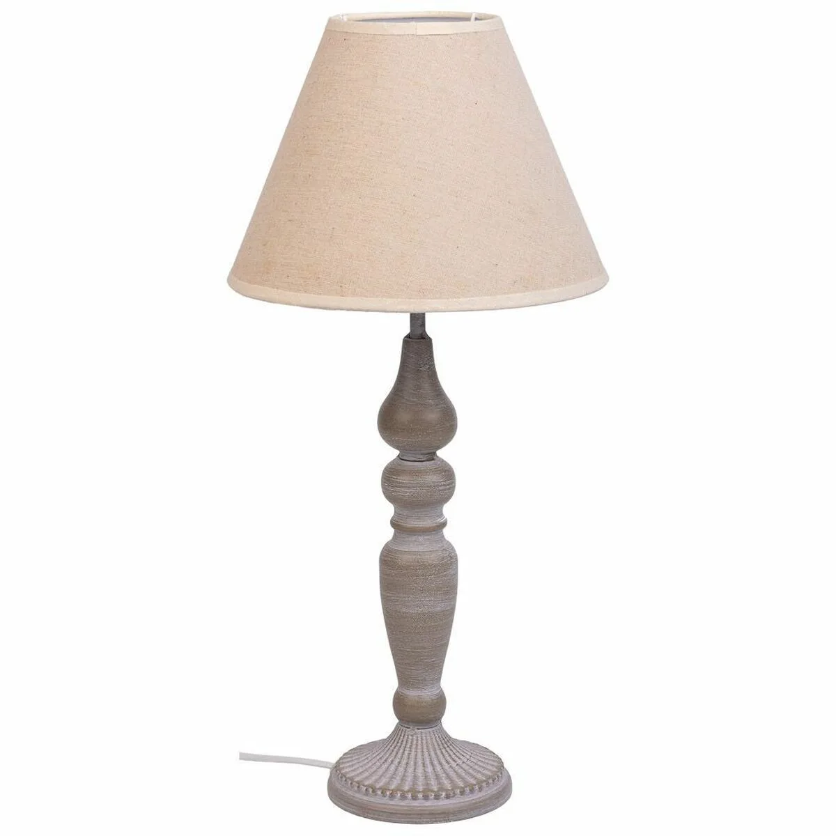 Lampe de bureau alexandra house living blanc gris metal tissu 220 240 v 23 x 46 x 23 cm d163205099. Chez Diaytar, nous transformons vos envies en réalité avec style.