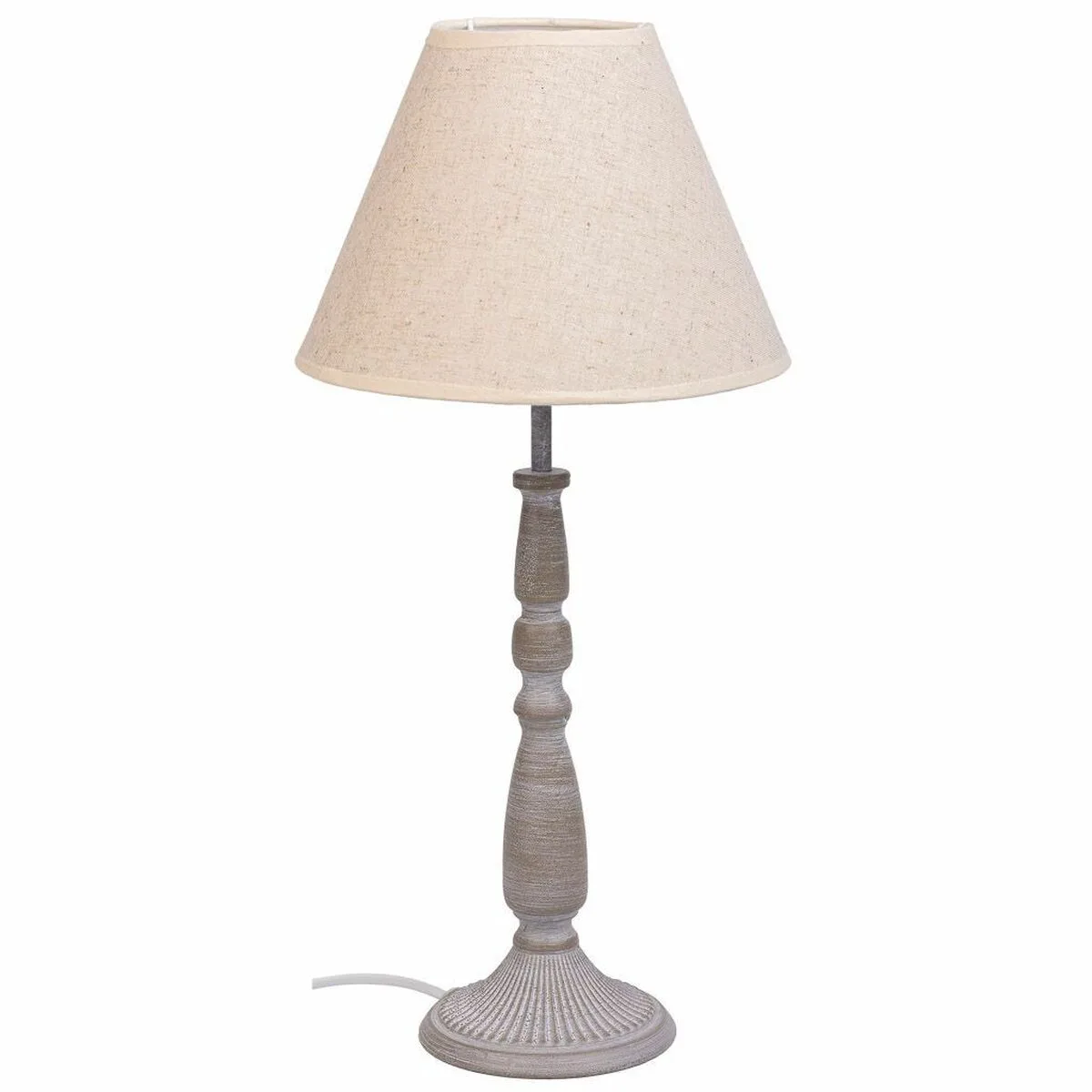 Lampe de bureau alexandra house living blanc gris metal tissu 220 240 v 23 x 49 x 23 cm d163204468. Transformez votre intérieur avec les produits déco Diaytar !