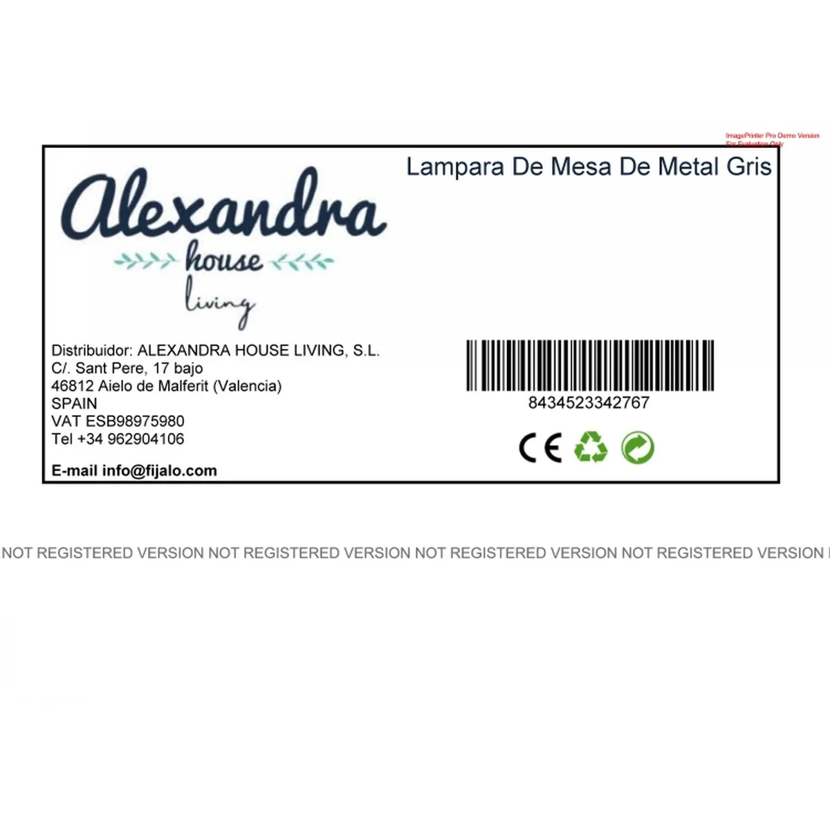 Lampe de bureau alexandra house living blanc gris metal tissu 220 240 v 23 x 49 x 23 cm d163204475. Chez Diaytar, nous ne vendons pas que des produits, nous proposons des solutions, du rêve et un peu de magie au quotidien