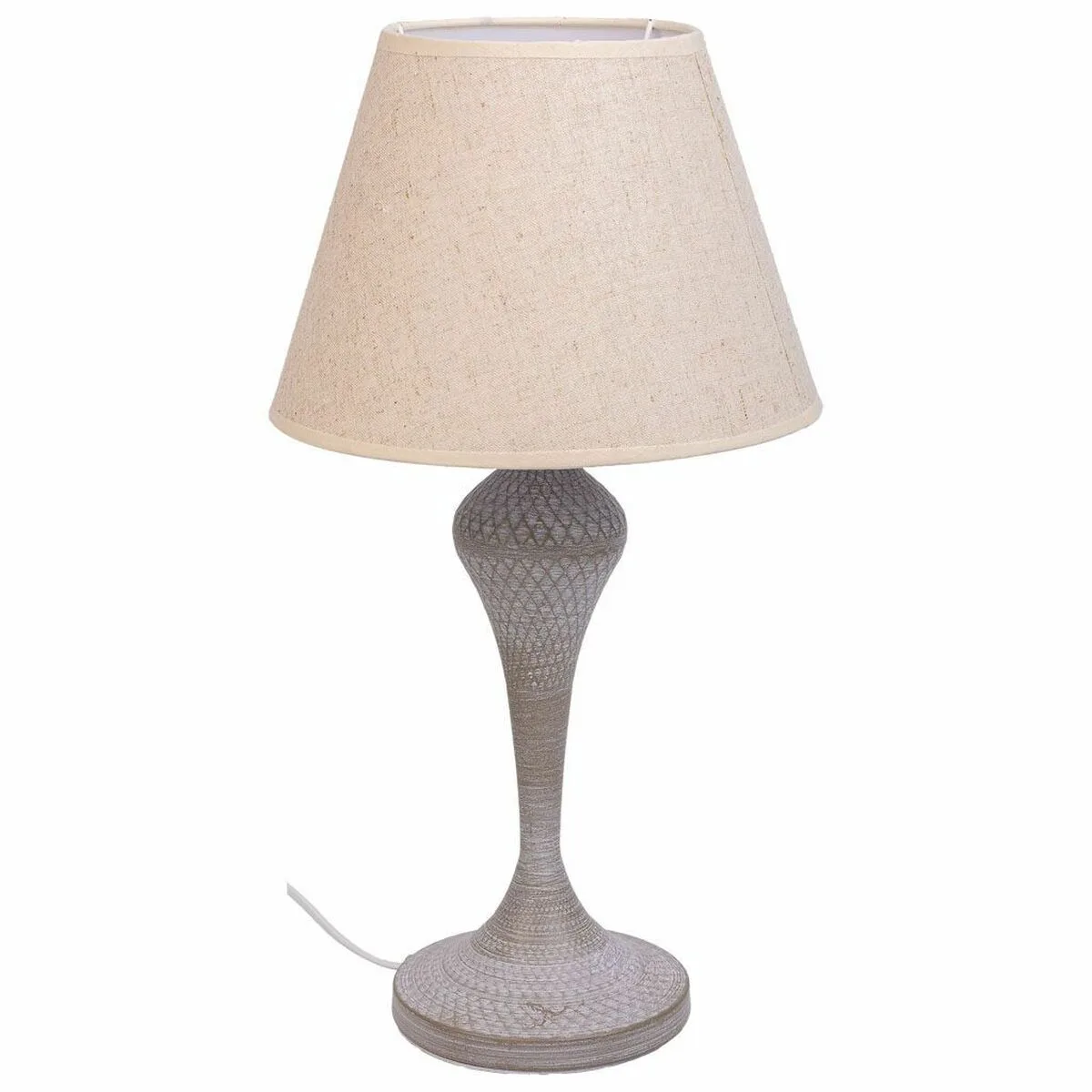 Lampe de bureau alexandra house living blanc gris metal tissu 220 240 v 25 x 46 x 25 cm d163205317. L'esprit Diaytar : une curiosité insatiable pour dénicher les produits généraux et électroniques qui feront demain