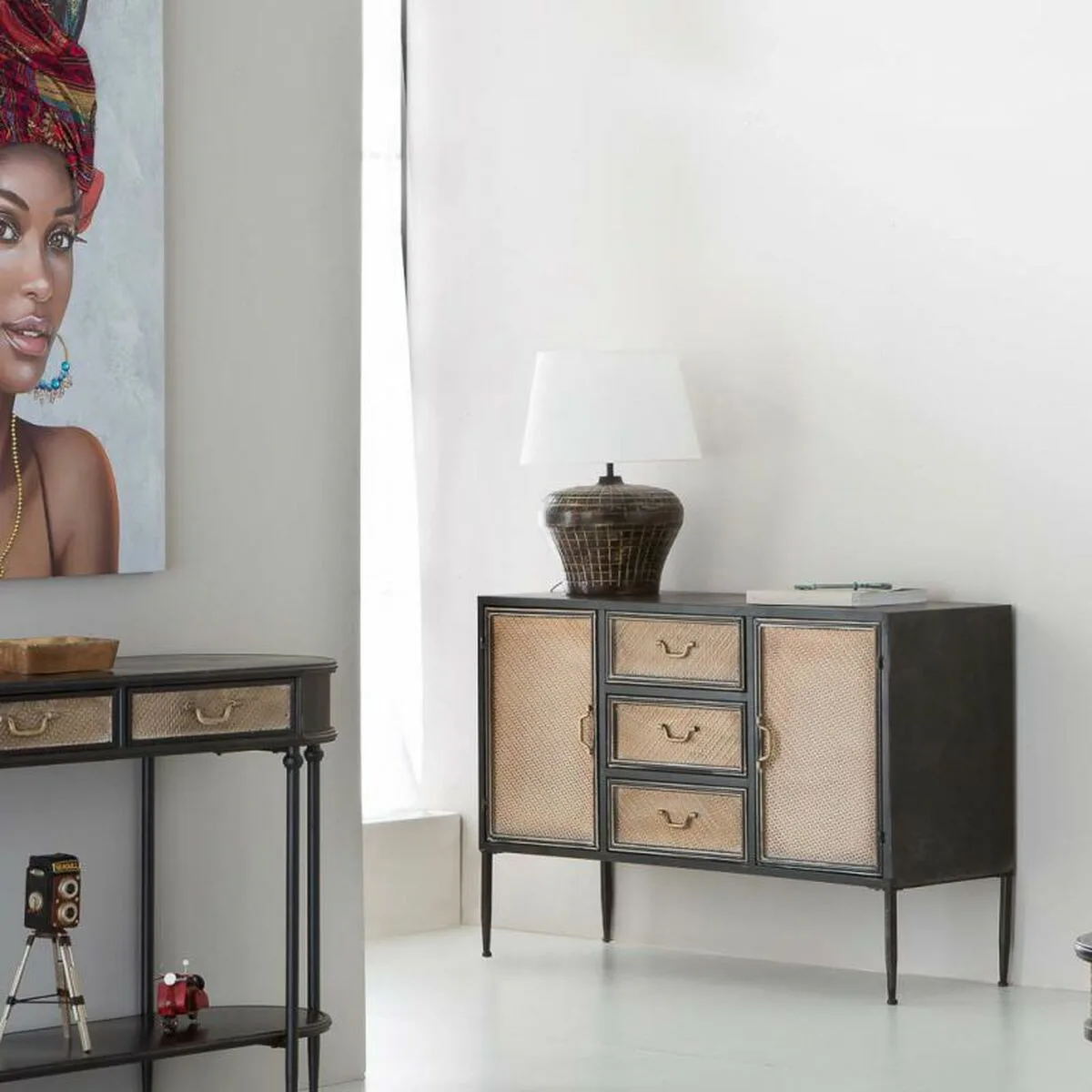 Lampe de bureau alexandra house living marron fer 34 x 53 x 34 cm d163117273. La recette Diaytar : un tiers de design, un tiers d'innovation, un tiers de fonctionnalité. Le tout saupoudré de tendance.