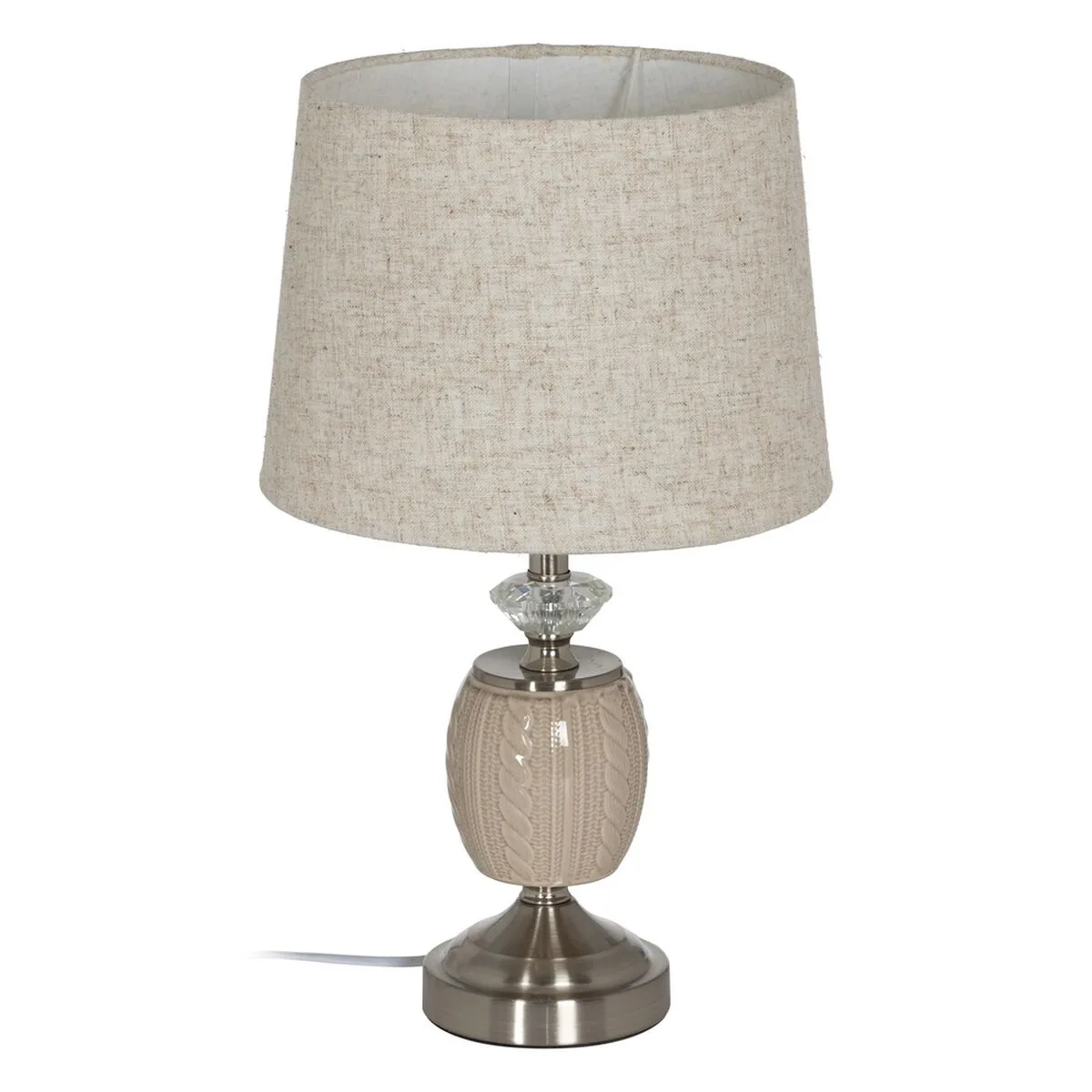 Lampe de bureau beige argente metal verre 10 w 220 v 27 x 27 x 45 cm s880528277. Bienvenue dans le futur du shopping. Diaytar utilise la data pour anticiper vos besoins, mais garde la magie de la surprise.